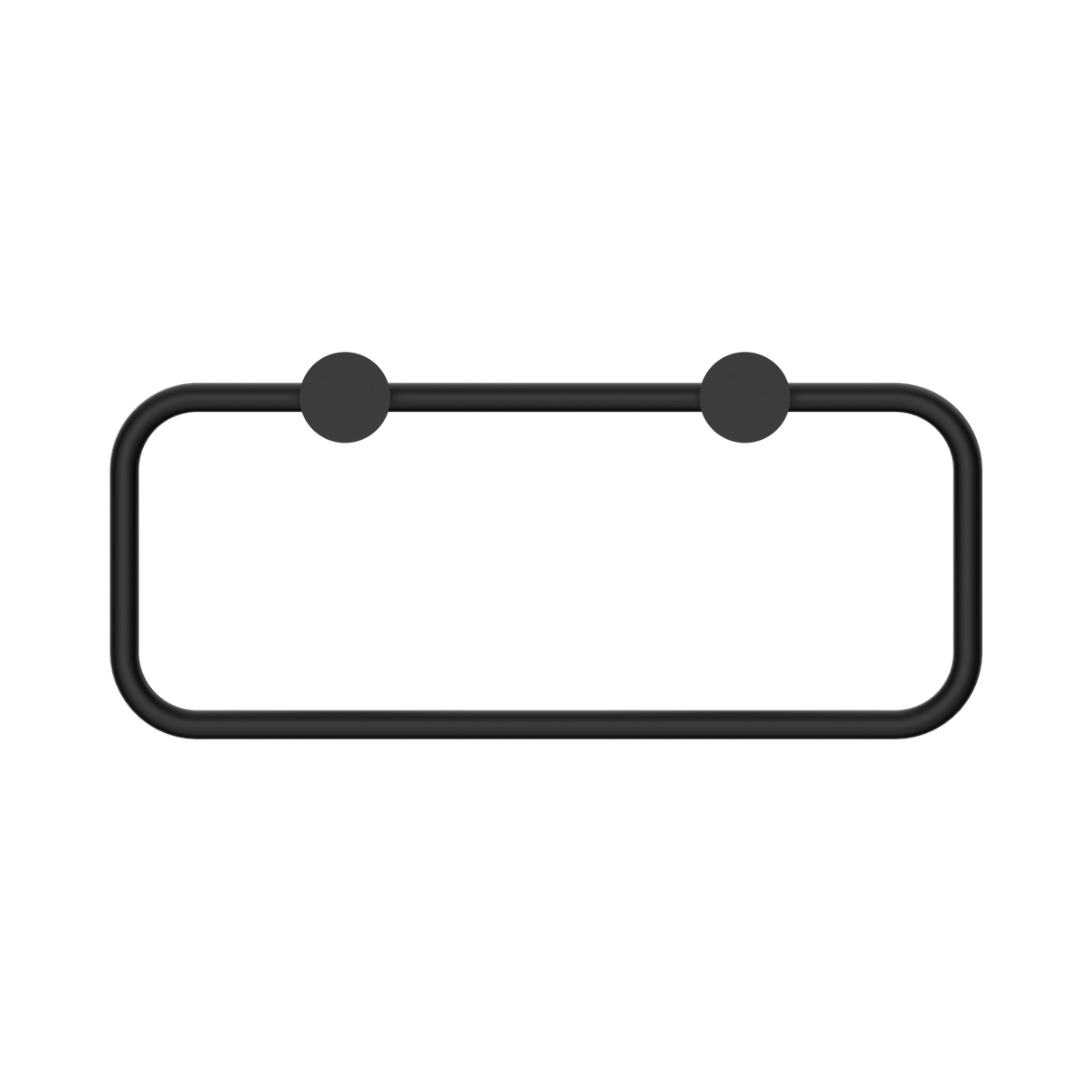 An image of Nero Tapware New Mecca Towel Ring Matte Black