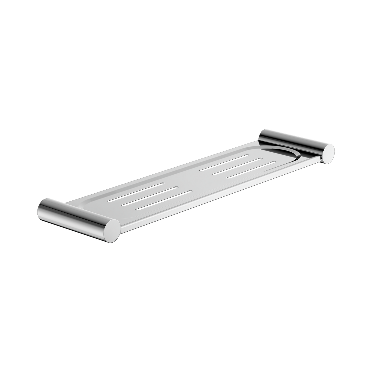 An image of Nero Tapware New Mecca Metal Shower Shelf Chrome