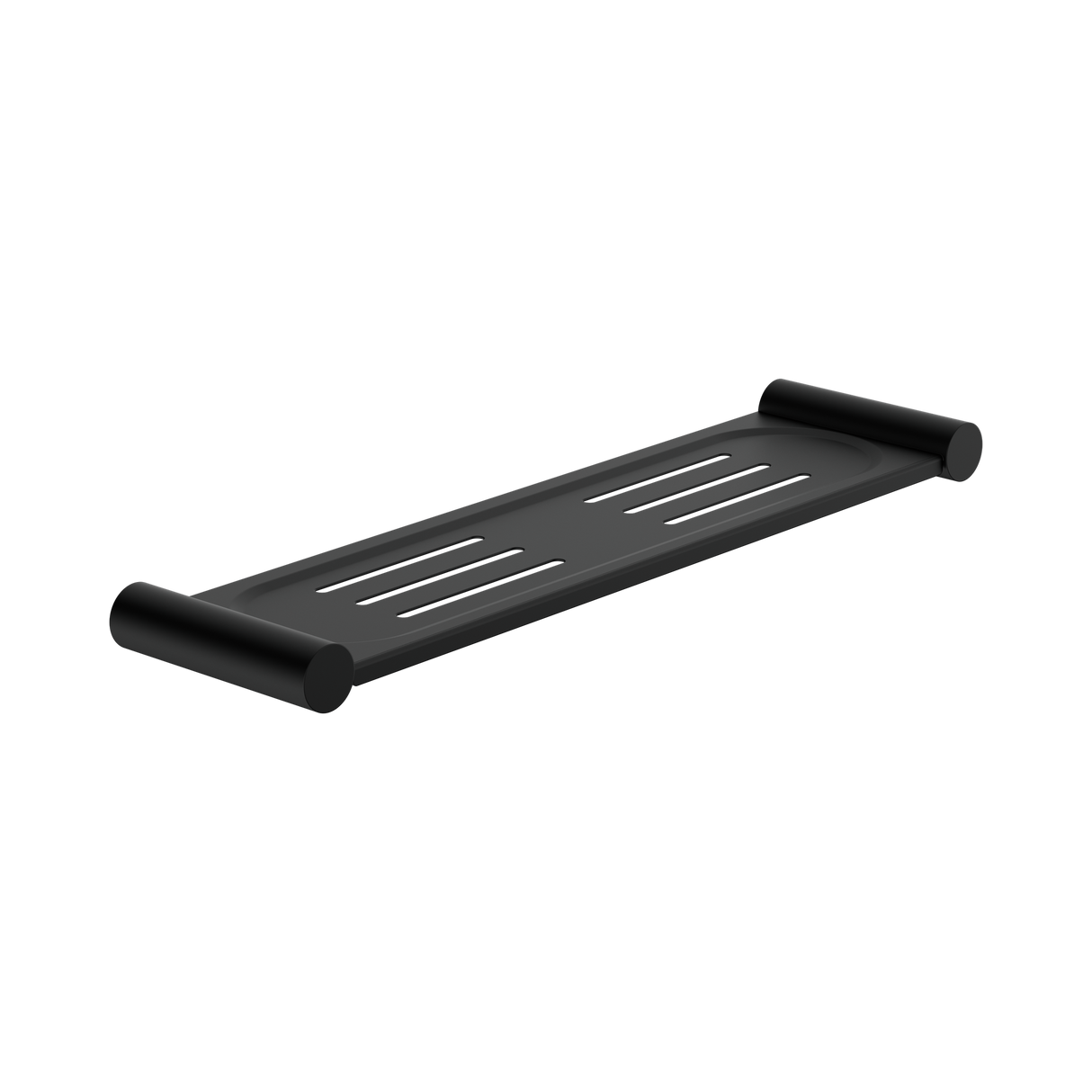 An image of Nero Tapware New Mecca Metal Shower Shelf Matte Black