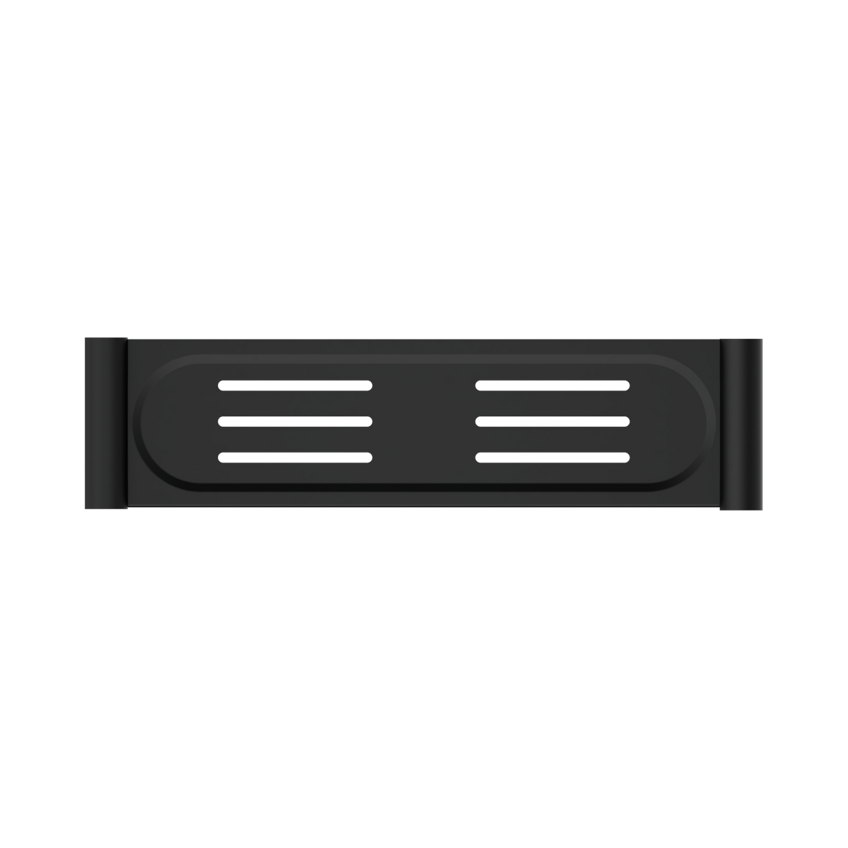 An image of Nero Tapware New Mecca Metal Shower Shelf Matte Black