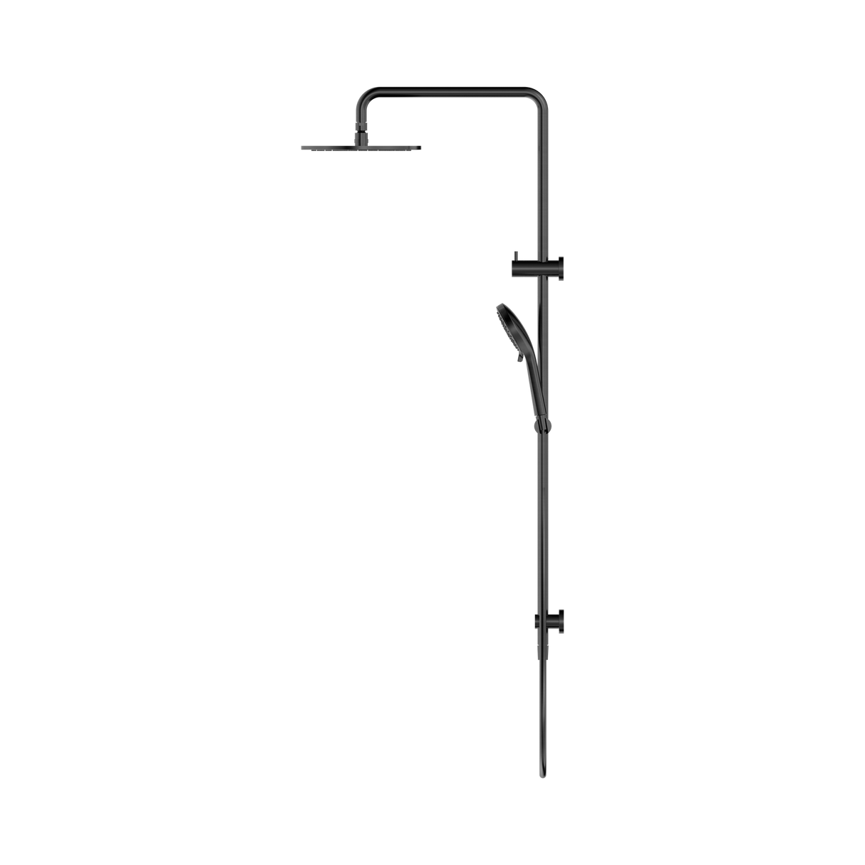 An image of Nero Tapware Round Twin Shower Gun Metal