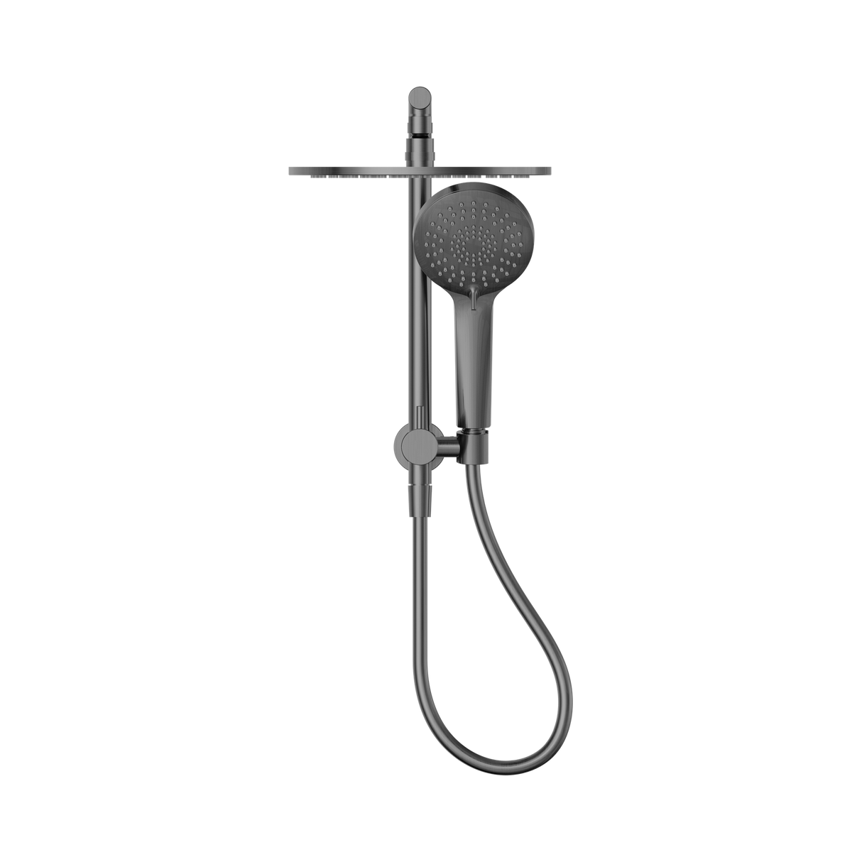 An image of Nero Tapware Mecca 2 In 1 Twin Shower Gun Metal