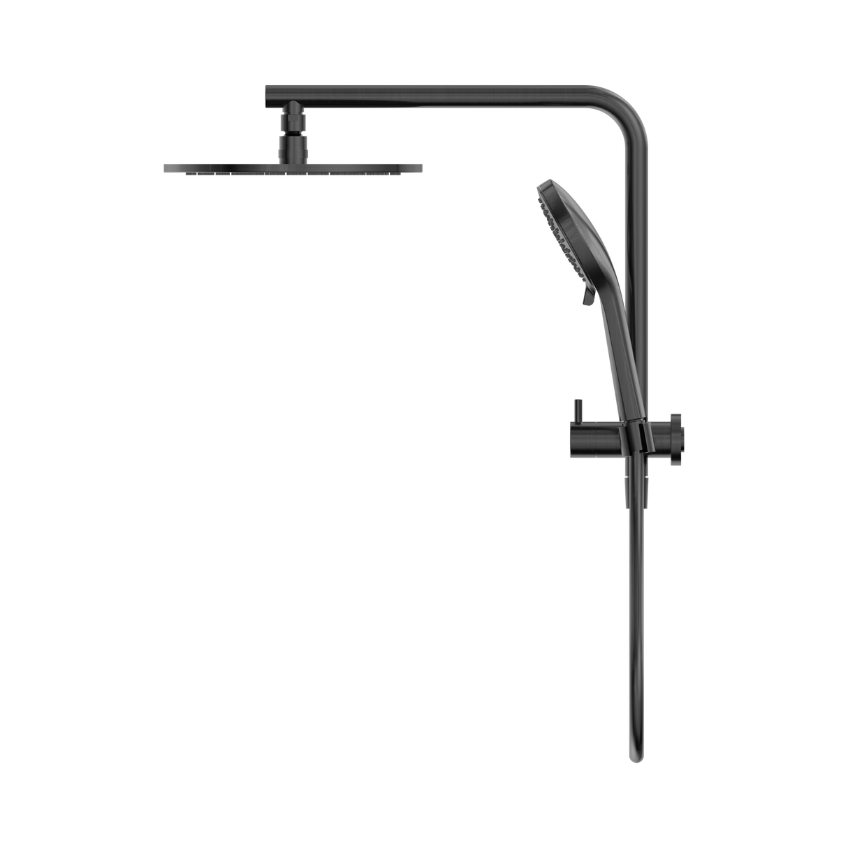An image of Nero Tapware Mecca 2 In 1 Twin Shower Gun Metal