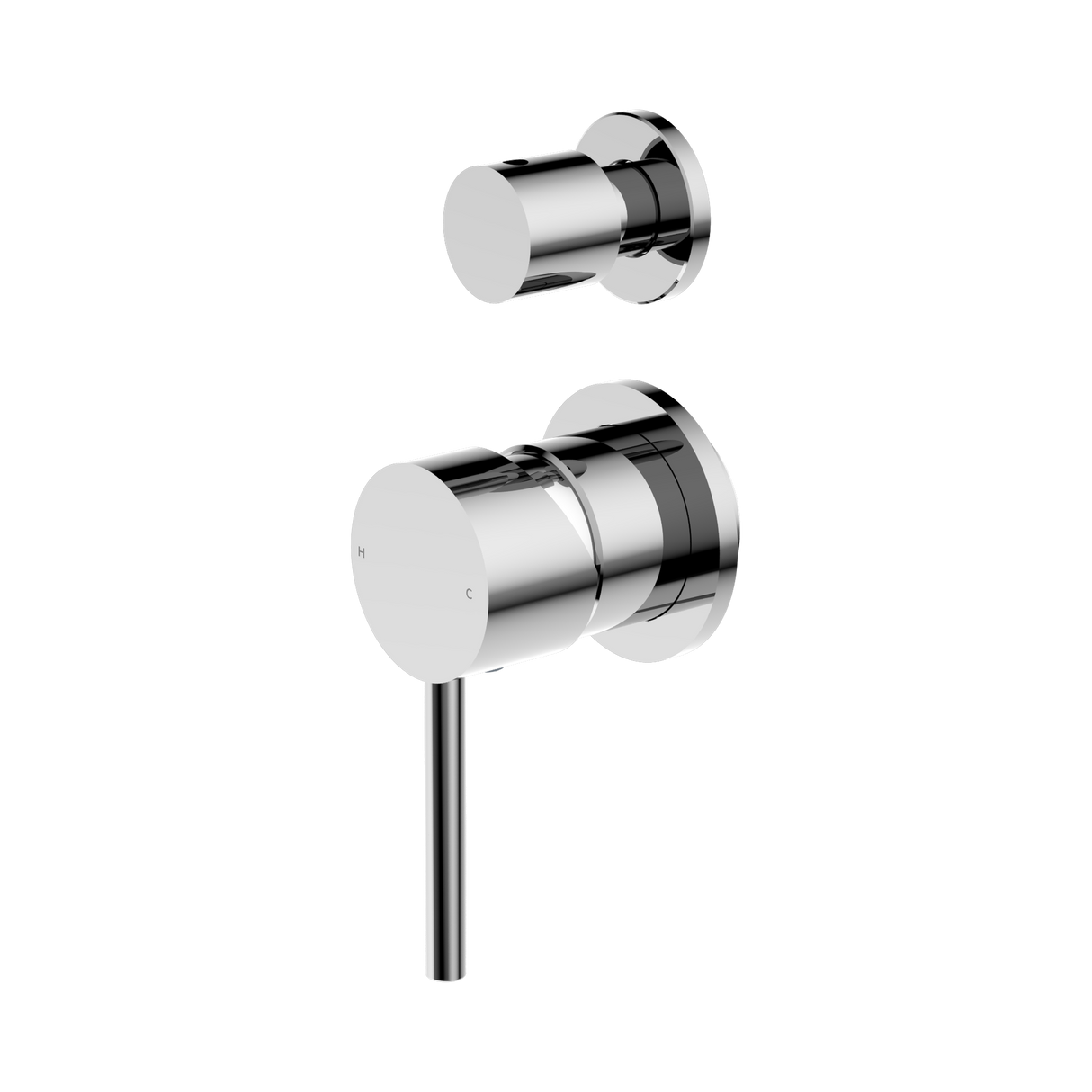An image of Nero Tapware Dolce Shower Mixer With Diverter Separate Back Plate Chrome