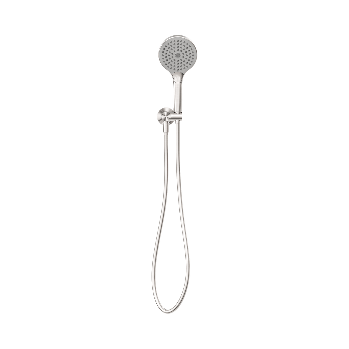 An image of Nero Tapware Opal Shower On Bracket With Air Shower II Brushed Nickel