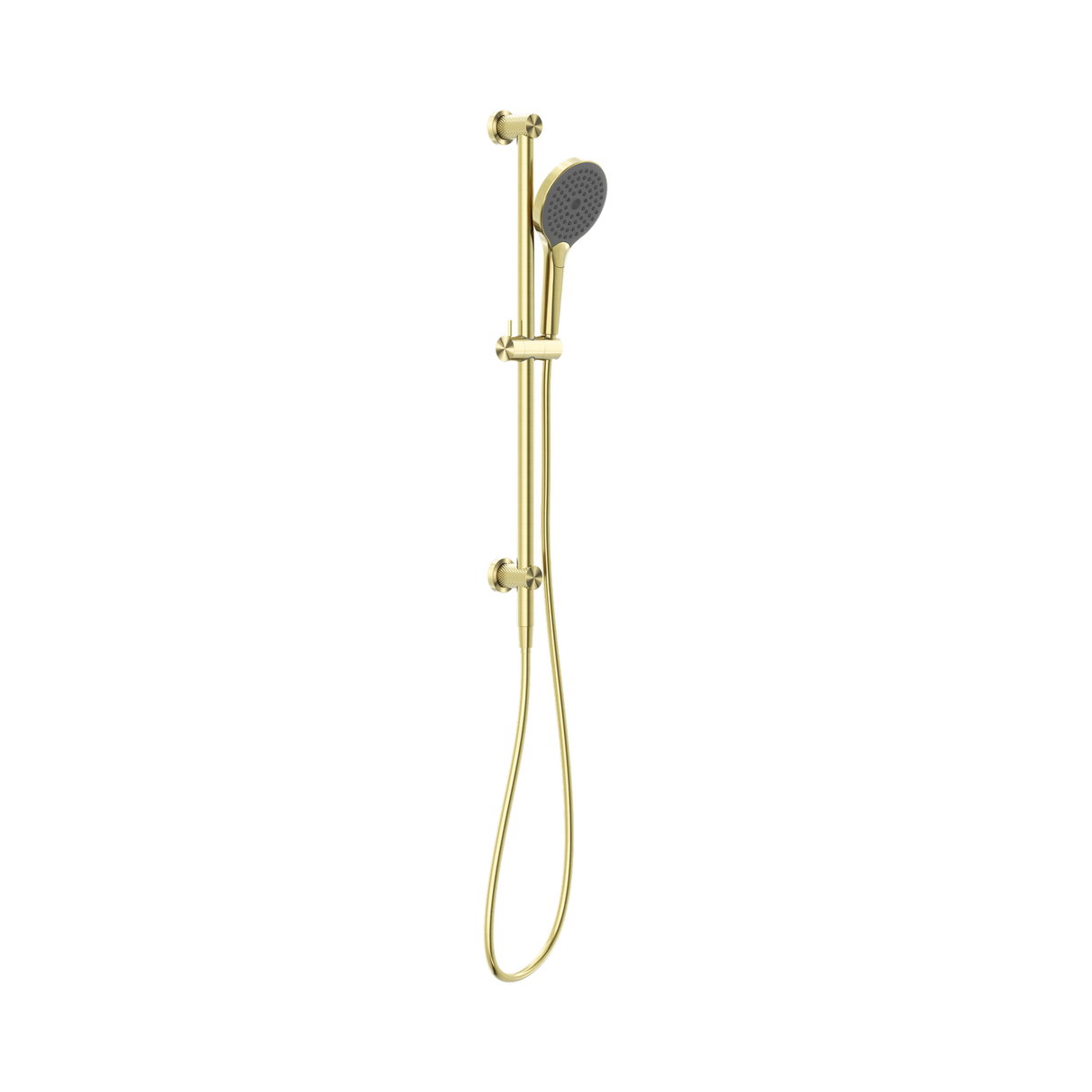 An image of Nero Tapware Opal Shower Rail With Air Shower II Brushed Gold