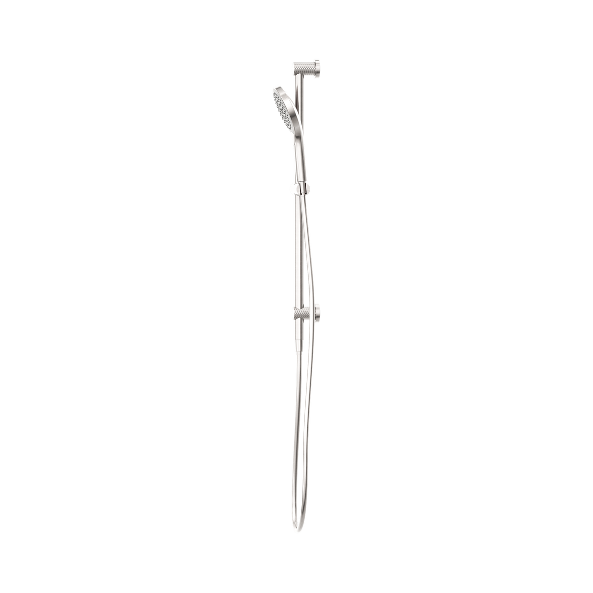 An image of Nero Tapware Opal Shower Rail With Air Shower II Brushed Nickel