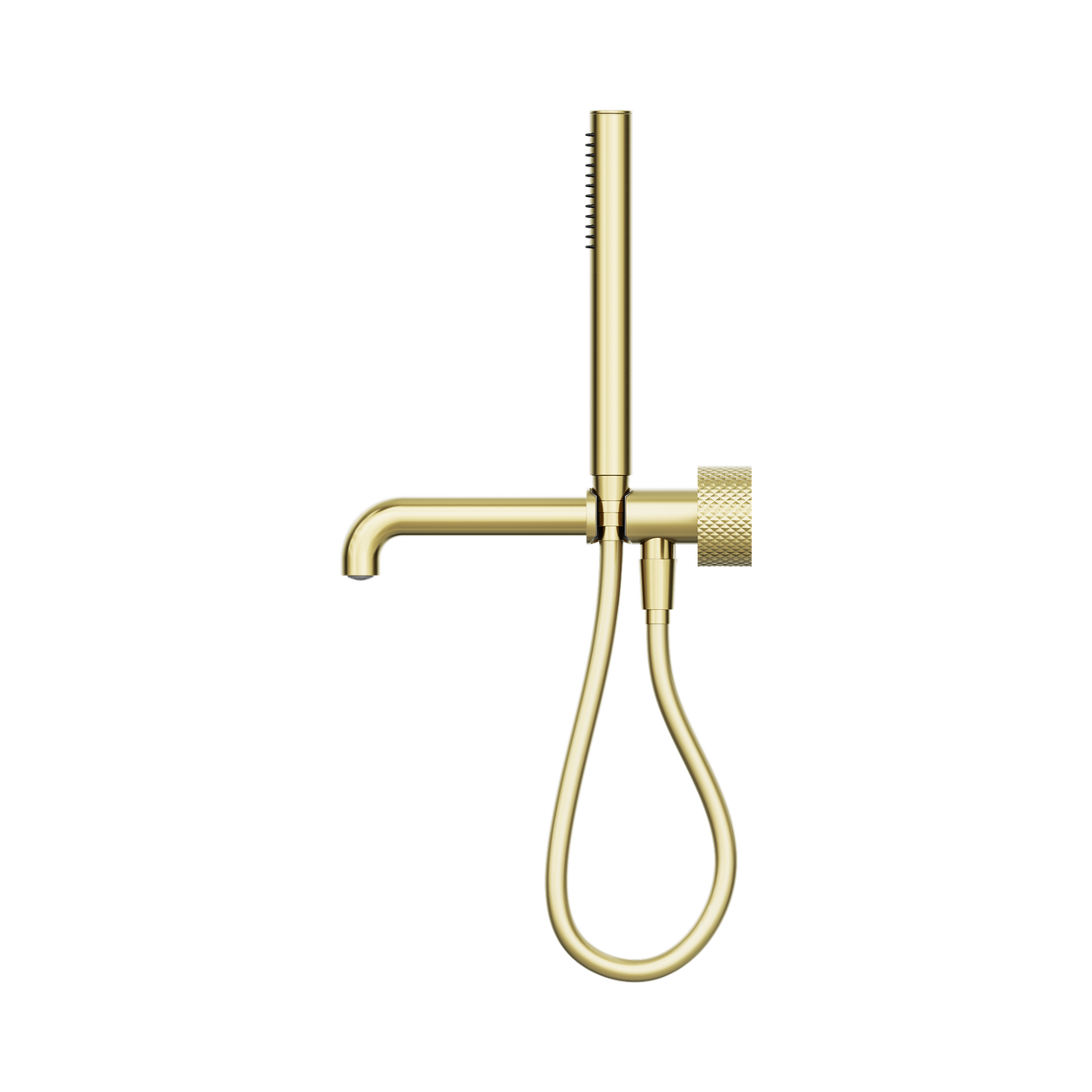 An image of Nero Tapware Opal Progressive Shower System Separate Plate With Spout 250mm Brushed Gold