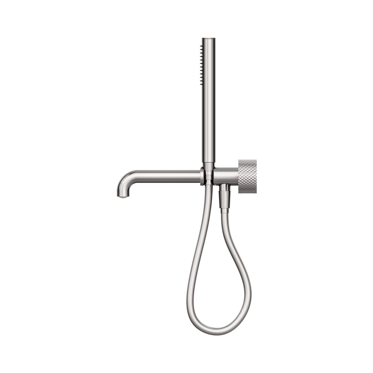 An image of Nero Tapware Opal Progressive Shower System Separate Plate With Spout 250mm Brushed Nickel