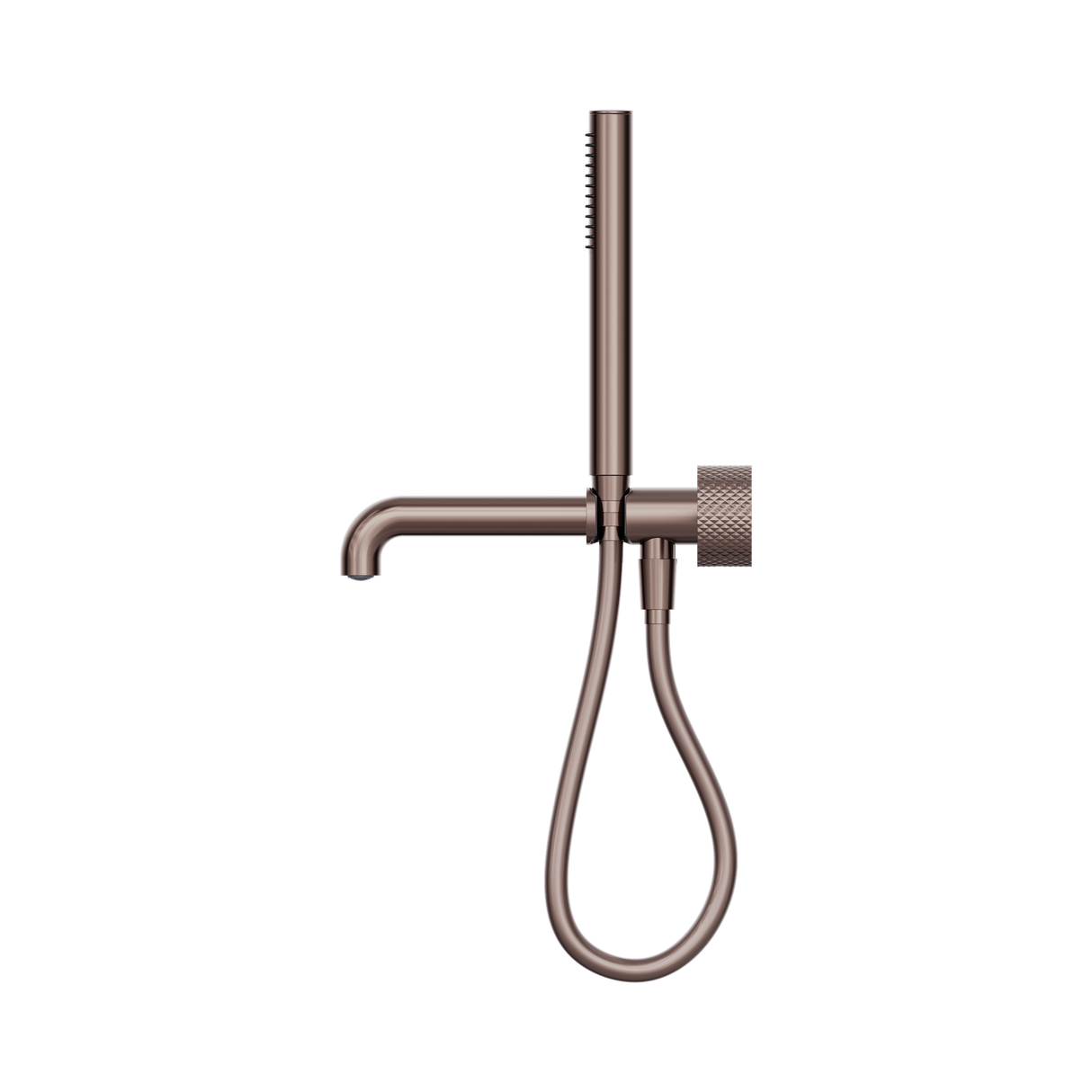 An image of Nero Tapware Opal Progressive Shower System Separate Plate With Spout 250mm Brushed Bronze