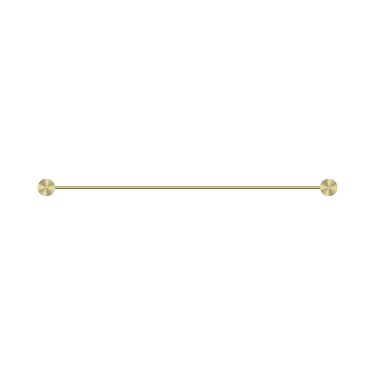 An image of Nero Tapware Opal Single Towel Rail 600mm Brushed Gold