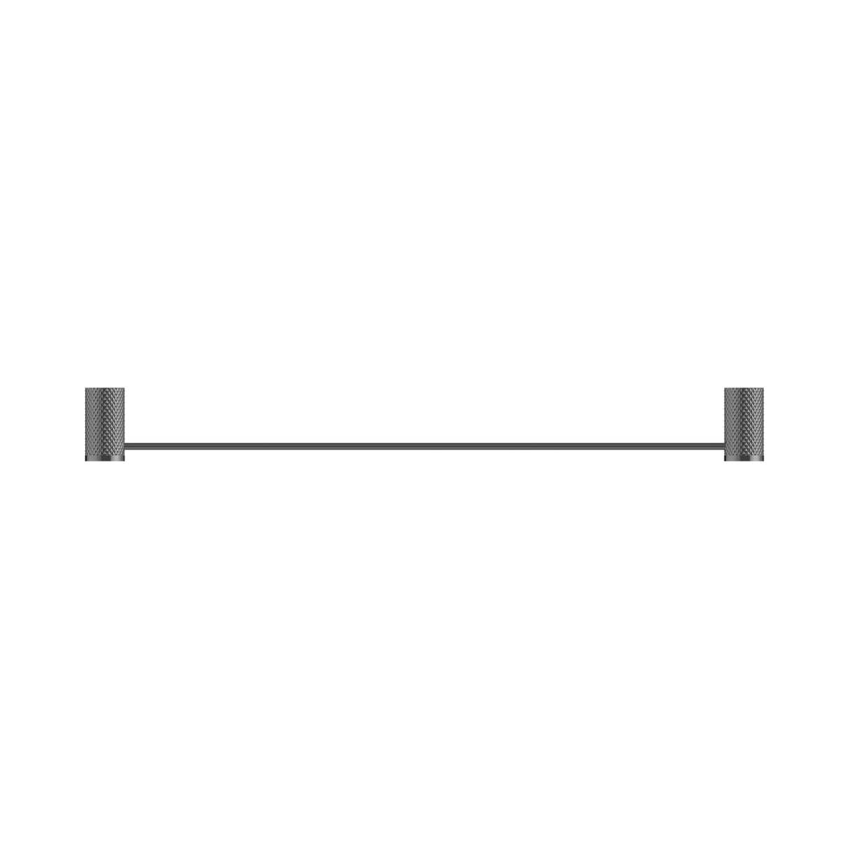 An image of Nero Tapware Opal Single Towel Rail 600mm Graphite