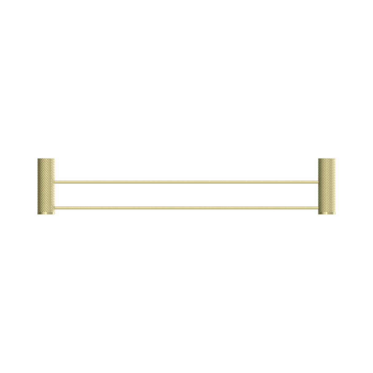 An image of Nero Tapware Opal Double Towel Rail 600mm Brushed Gold