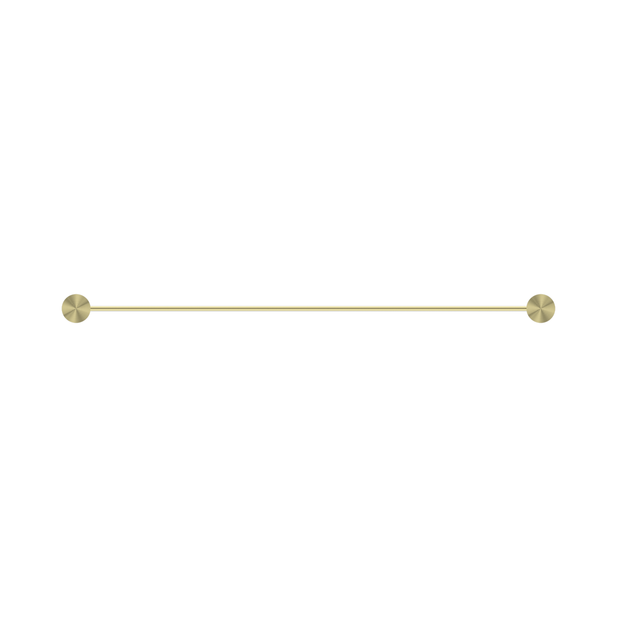 An image of Nero Tapware Opal Double Towel Rail 600mm Brushed Gold