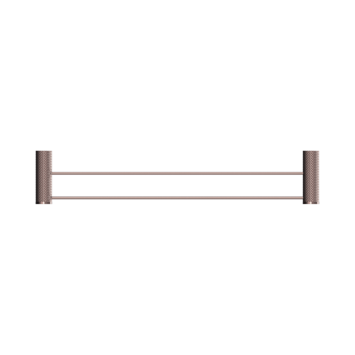 An image of Nero Tapware Opal Double Towel Rail 600mm Brushed Bronze