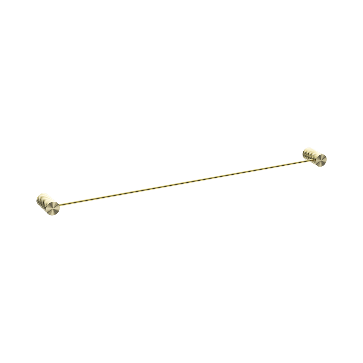 An image of Nero Tapware Opal Single Towel Rail 800mm Brushed Gold