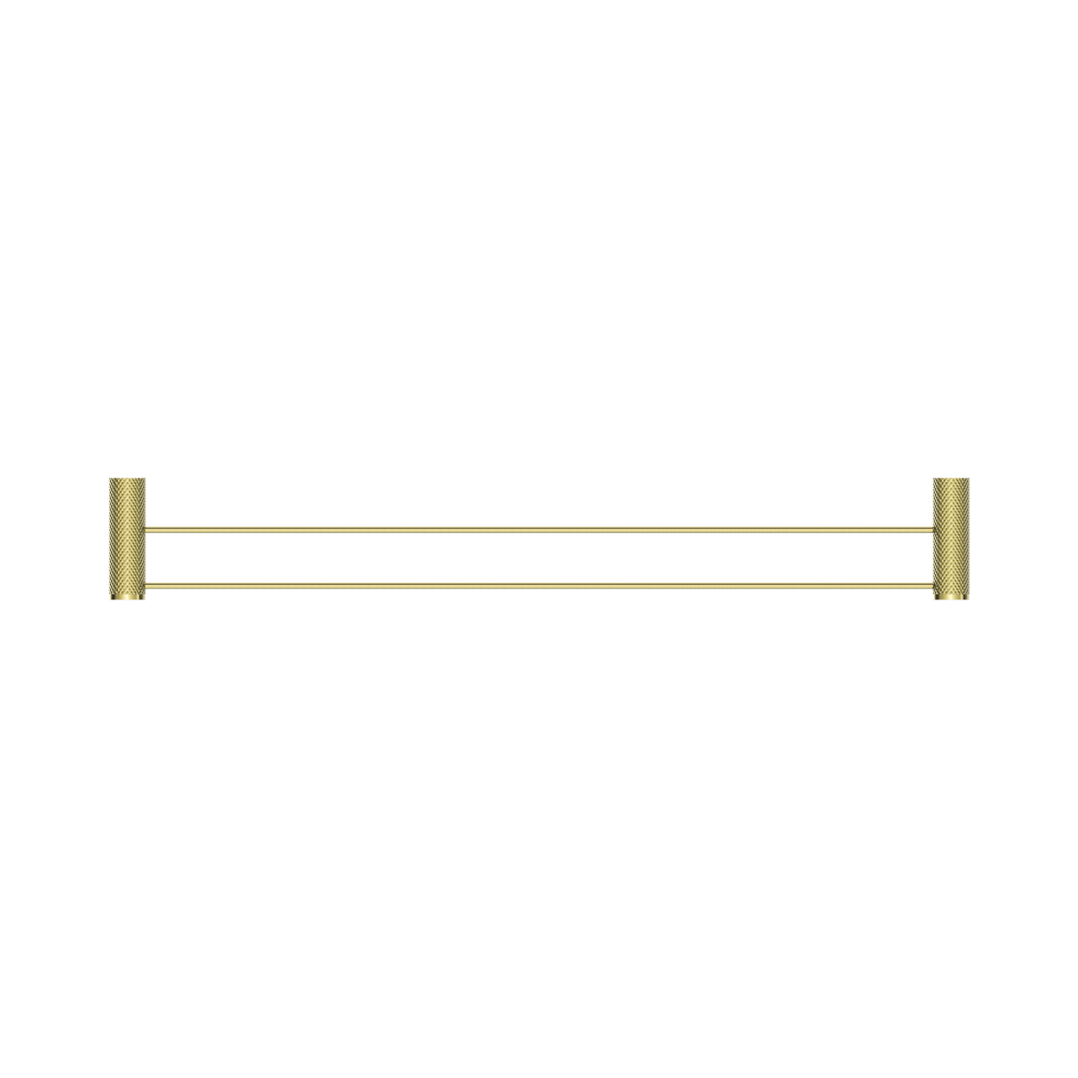 An image of Nero Tapware Opal Double Towel Rail 800mm Brushed Gold