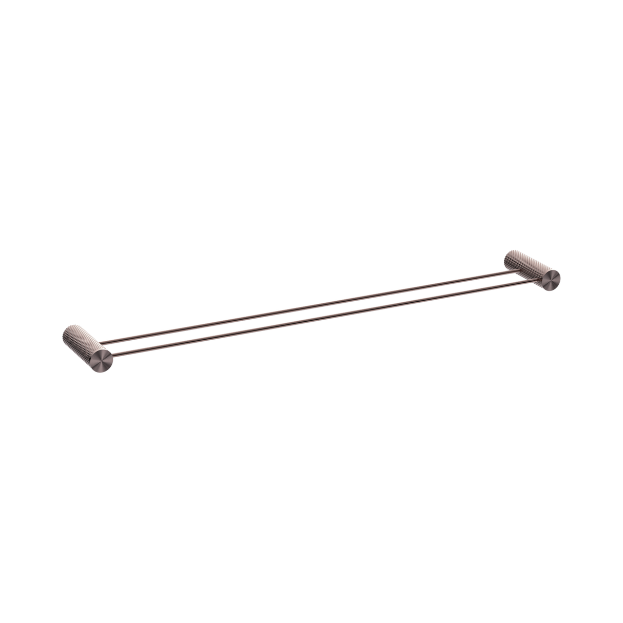An image of Nero Tapware Opal Double Towel Rail 800mm Brushed Bronze