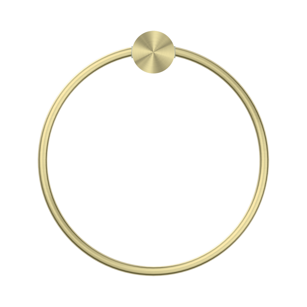 An image of Nero Tapware Opal Towel Ring Brushed Gold