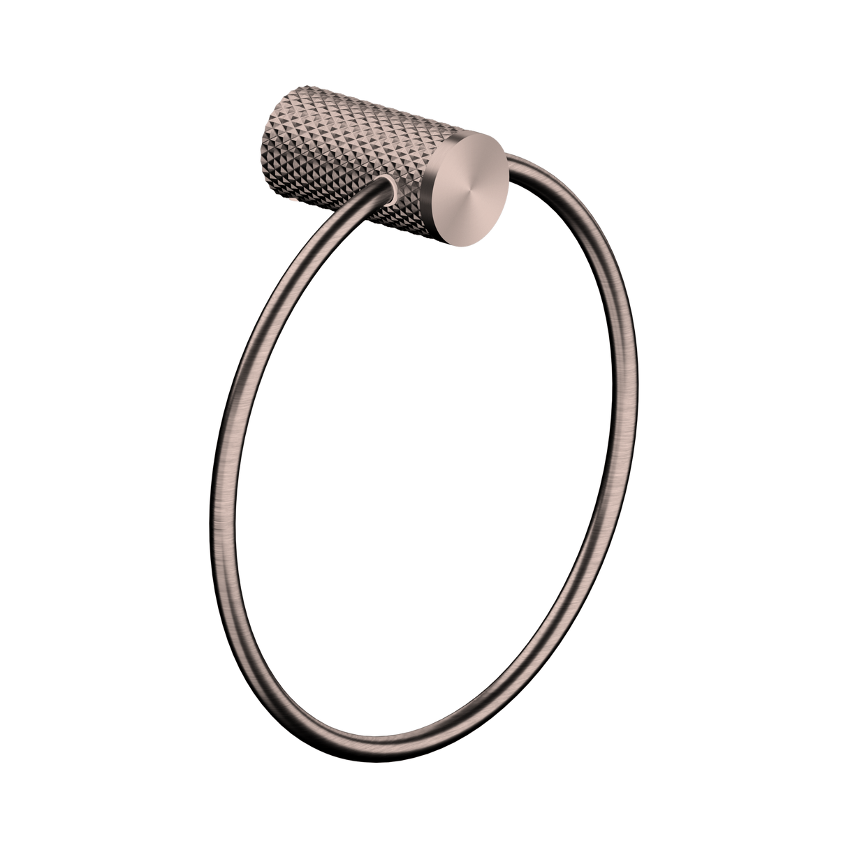 An image of Nero Tapware Opal Towel Ring Brushed Bronze