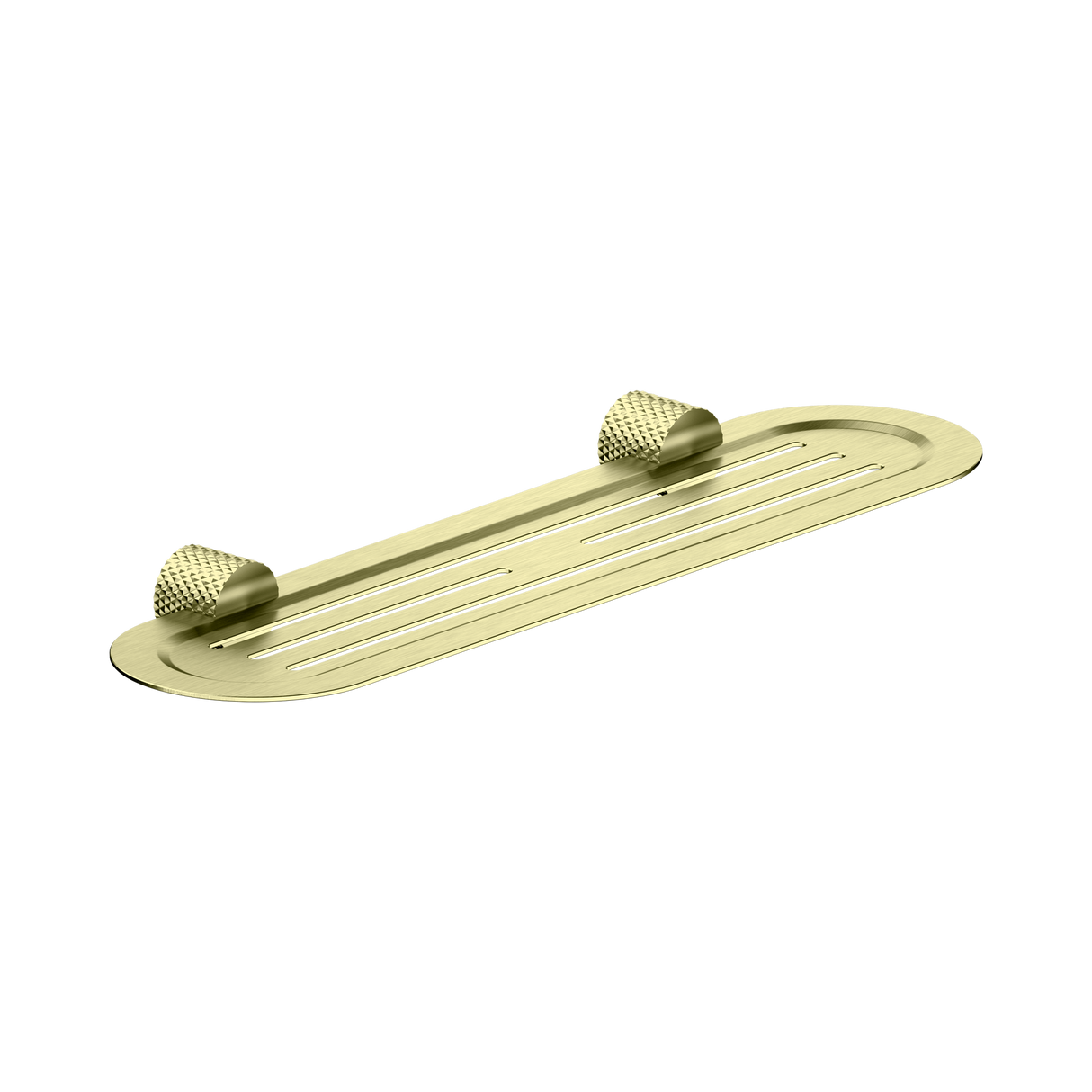 An image of Nero Tapware Opal Metal Shower Shelf Brushed Gold