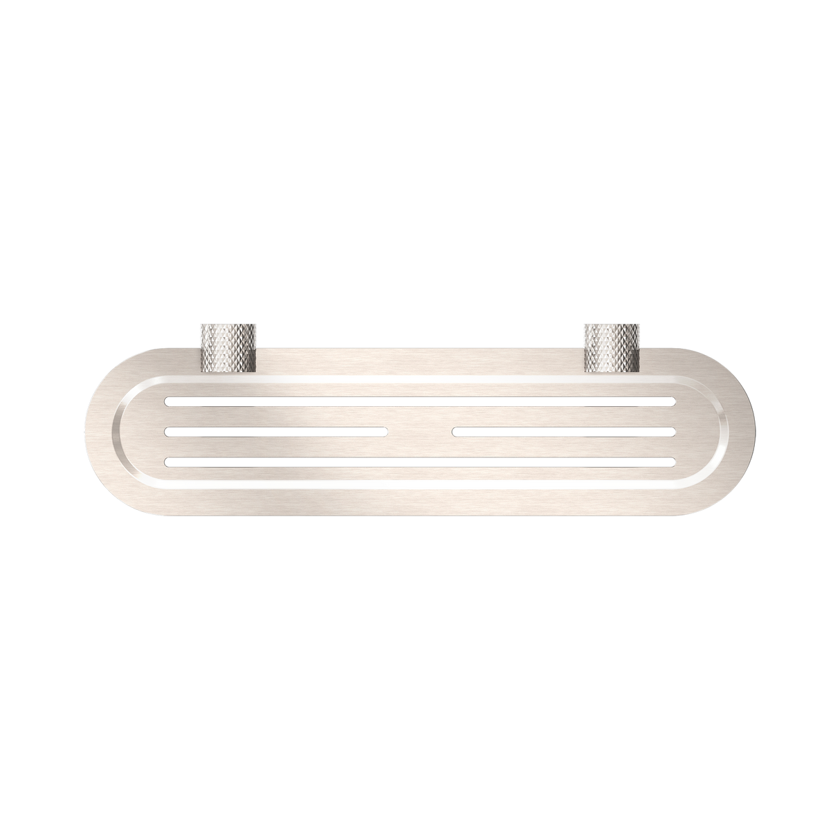 An image of Nero Tapware Opal Metal Shower Shelf Brushed Nickel