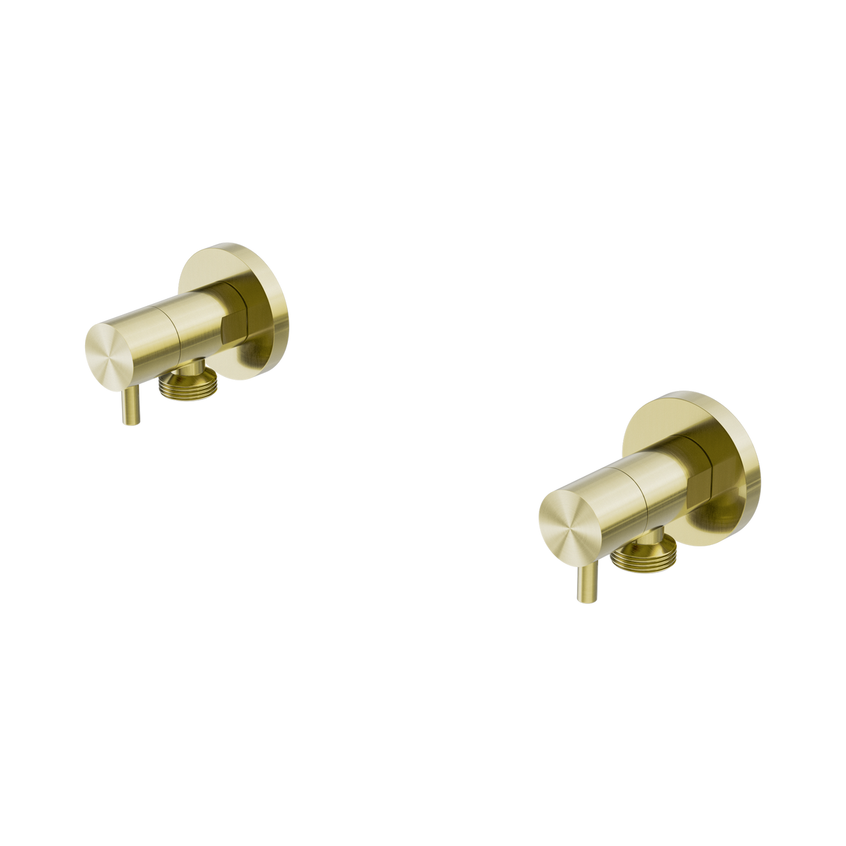 An image of Nero Tapware Washing Machine Tap Set Brushed Gold
