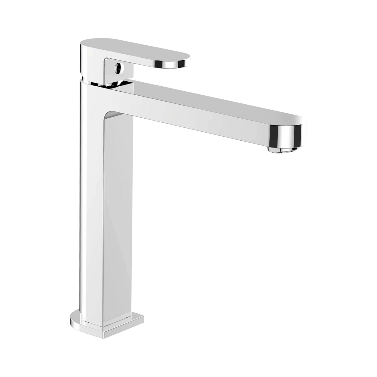 An image of Nero Tapware Ecco Tall Basin Mixer Chrome