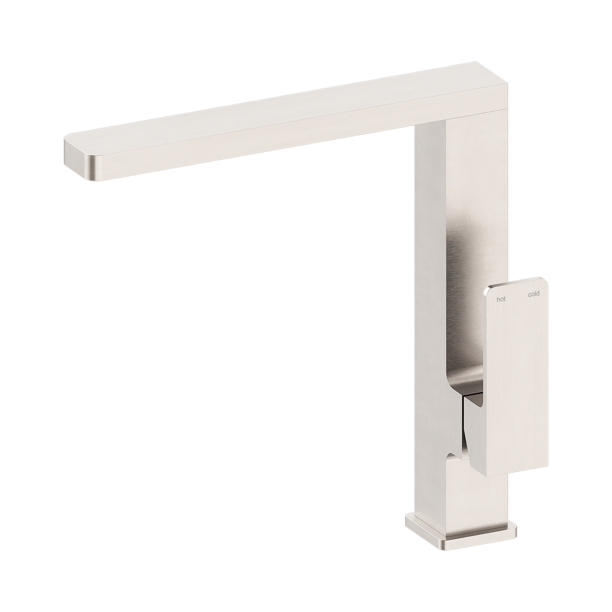 An image of Nero Tapware Celia Kitchen Mixer Brushed Nickel