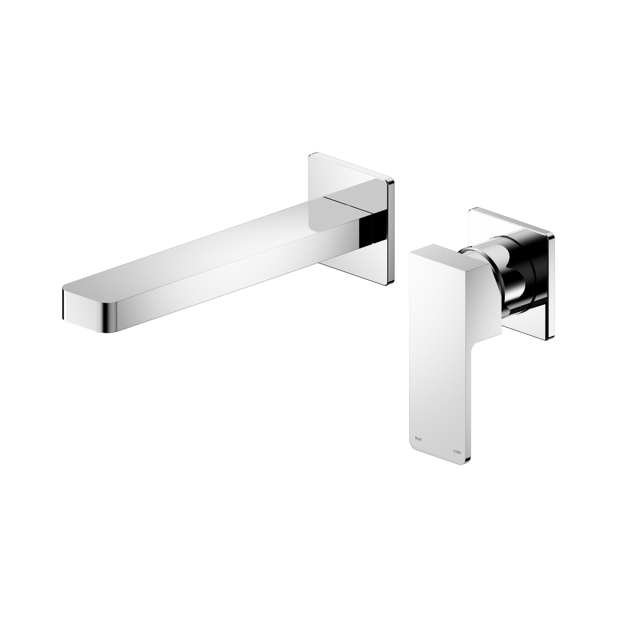 An image of Nero Tapware Celia Wall Basin/Bath Mixer Separate Back Plate Chrome