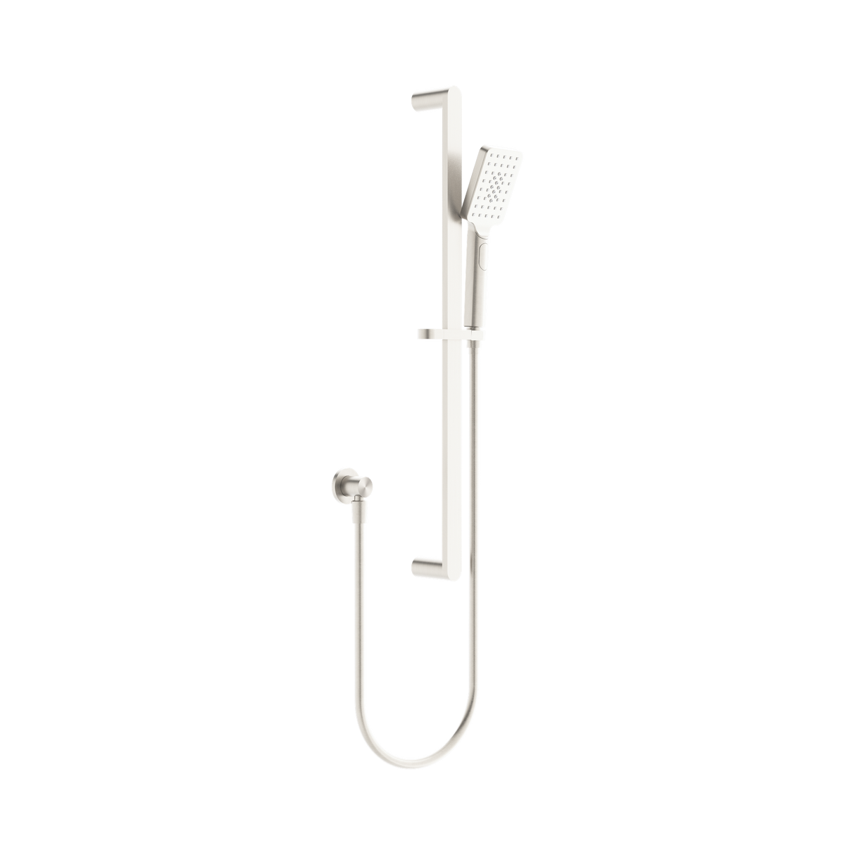 An image of Nero Tapware Bianca Shower Rail Brushed Nickel