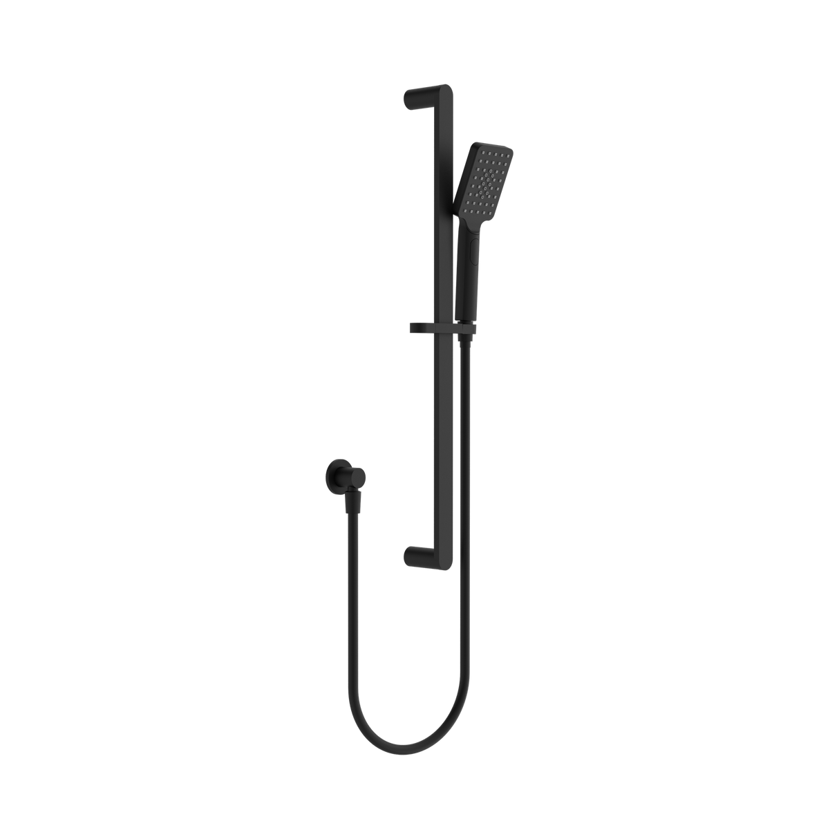 An image of Nero Tapware Bianca Shower Rail Matte Black