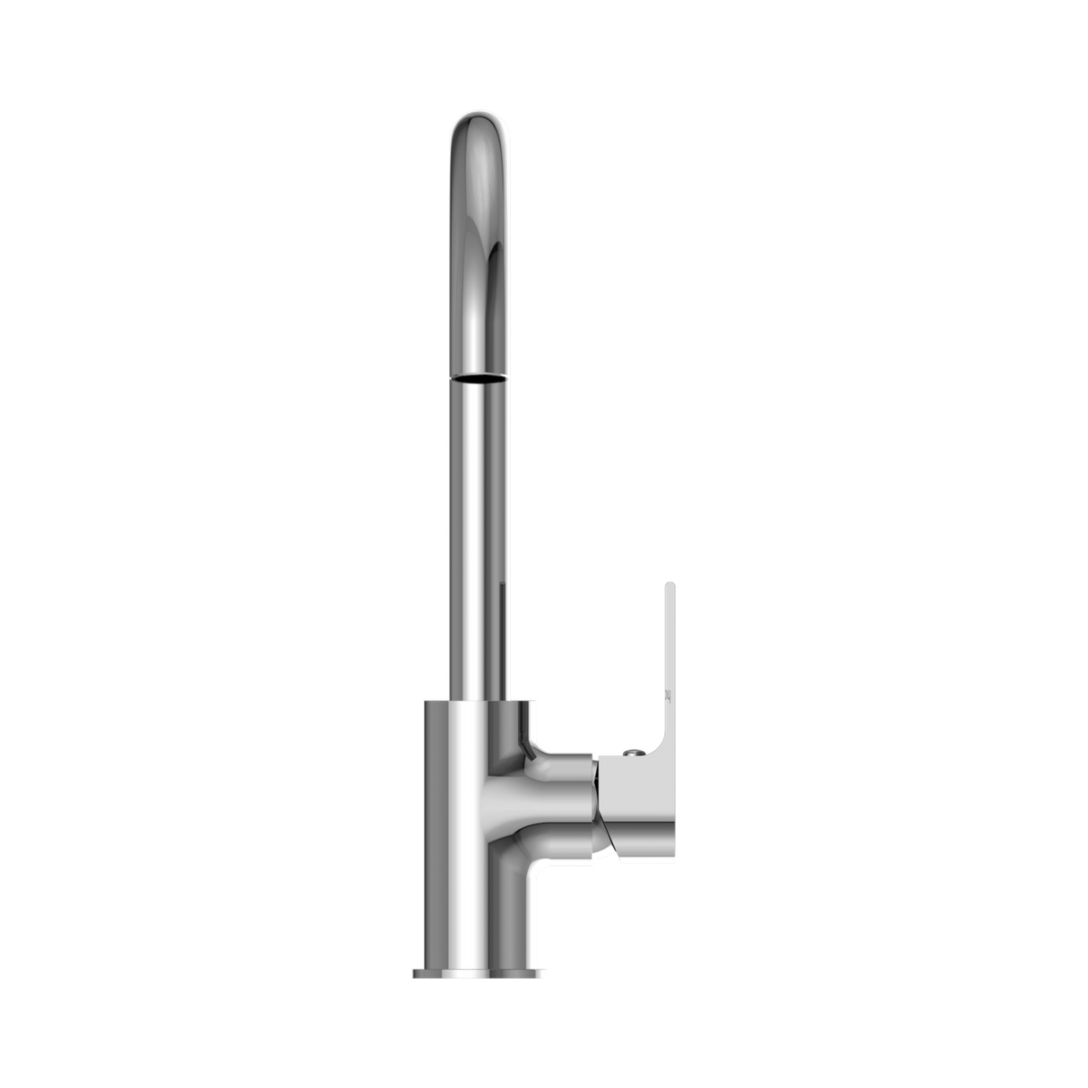 An image of Nero Tapware Bianca Kitchen Mixer Gooseneck Spout Chrome