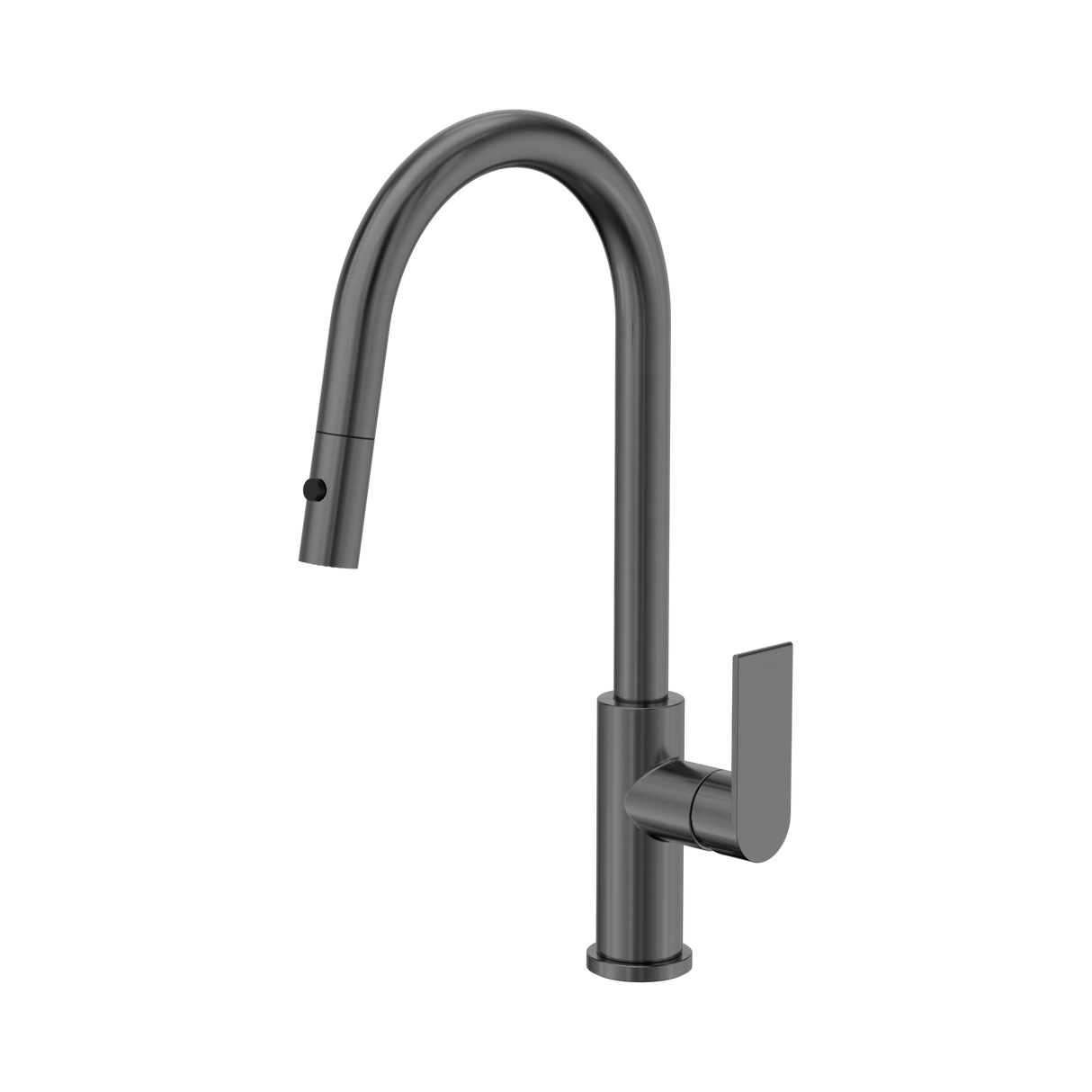 An image of Nero Tapware Bianca Pull Out Sink Mixer With Vegie Spray Function Gun Metal
