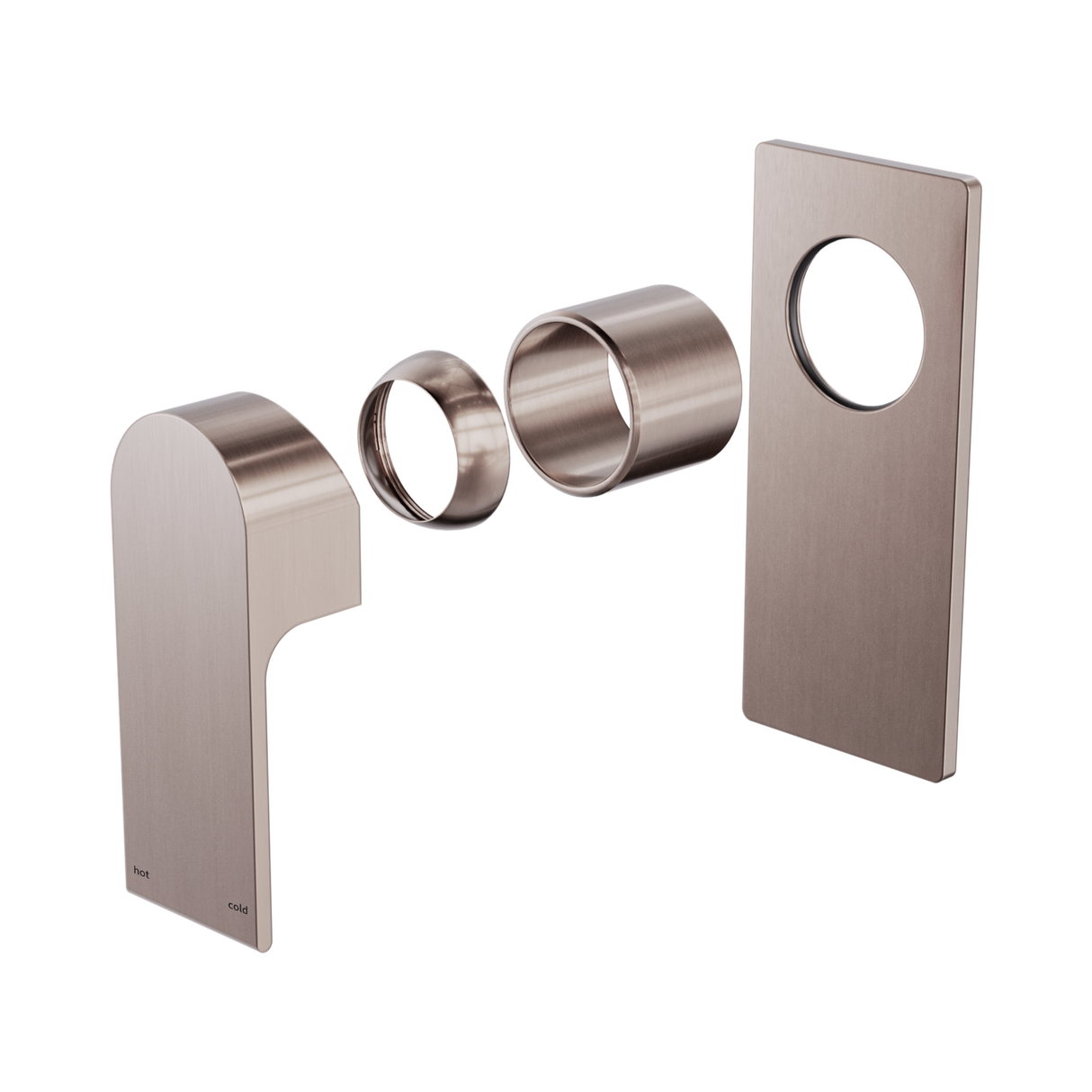 An image of Nero Tapware Bianca Shower Mixer Trim Kits Only Brushed Bronze