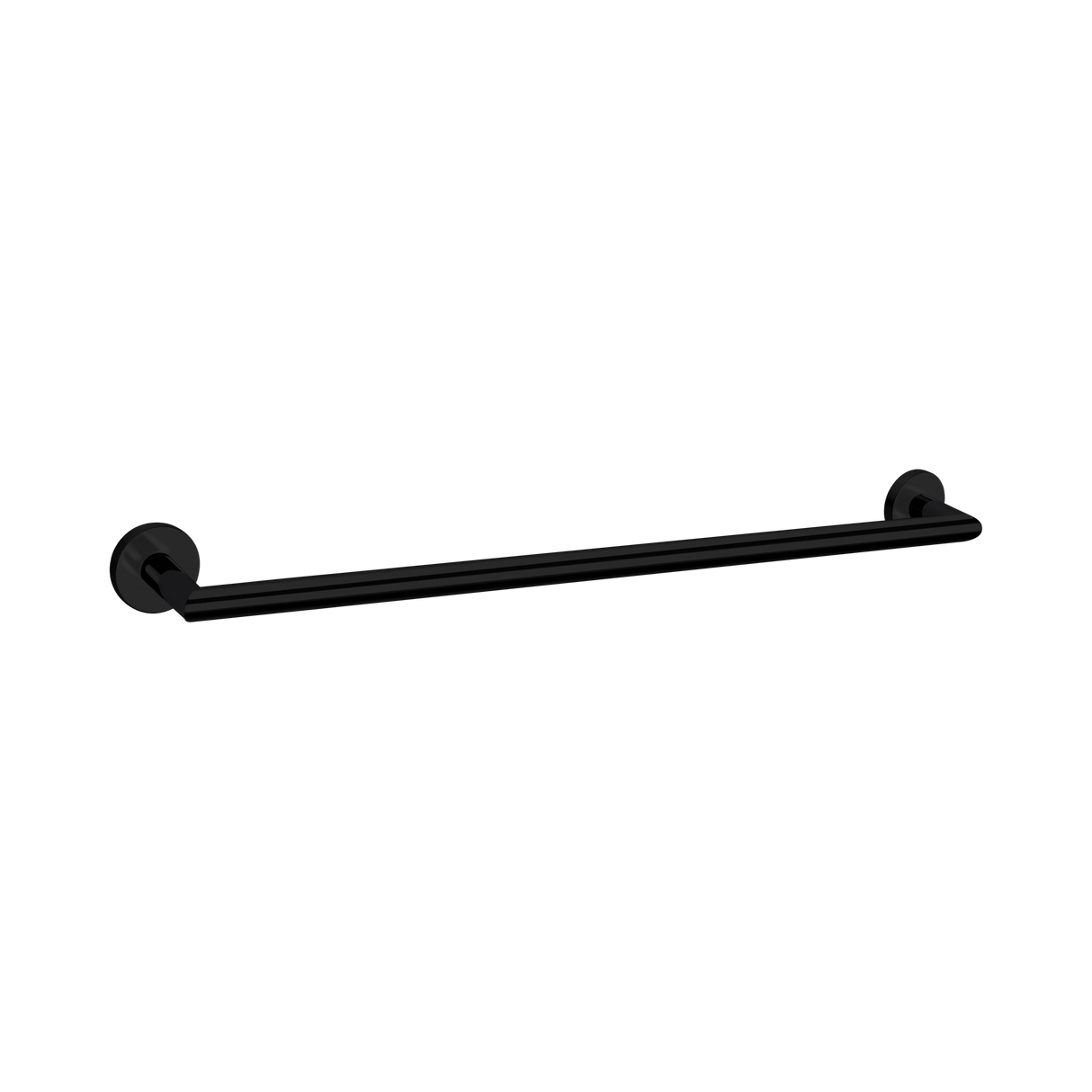 An image of Nero Tapware Dolce Single Towel Rail 700mm Matte Black