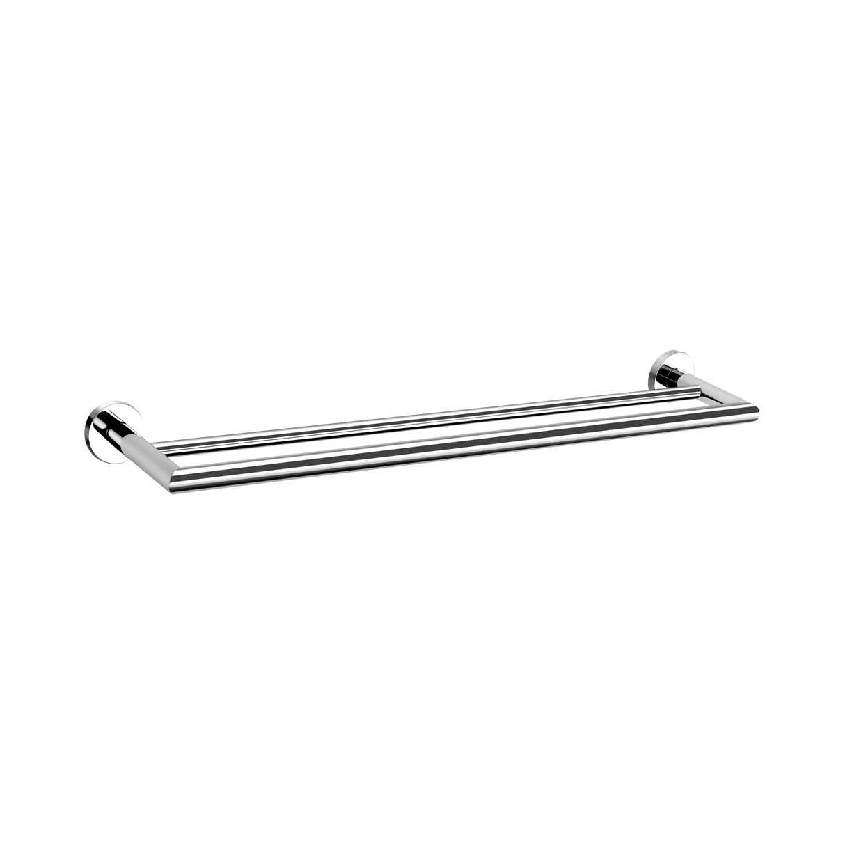 An image of Nero Tapware Dolce Double Towel Rail 700mm Chrome