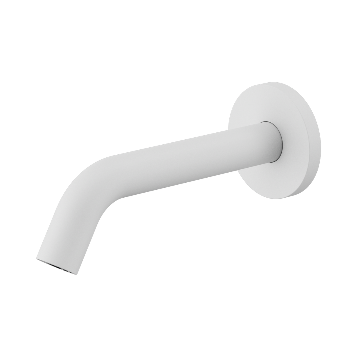 An image of Nero Tapware Mecca Wall-Mounted Sensor Tap with 80mm Wall Plate Matte White