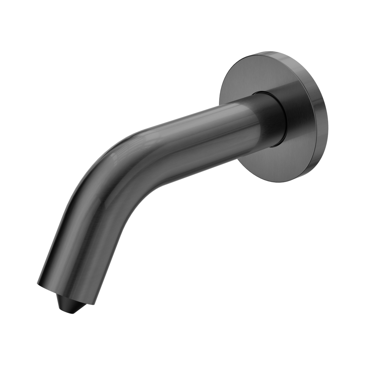 An image of Nero Tapware Mecca Wall Mounted Soap Sensor Dispenser Gun Metal