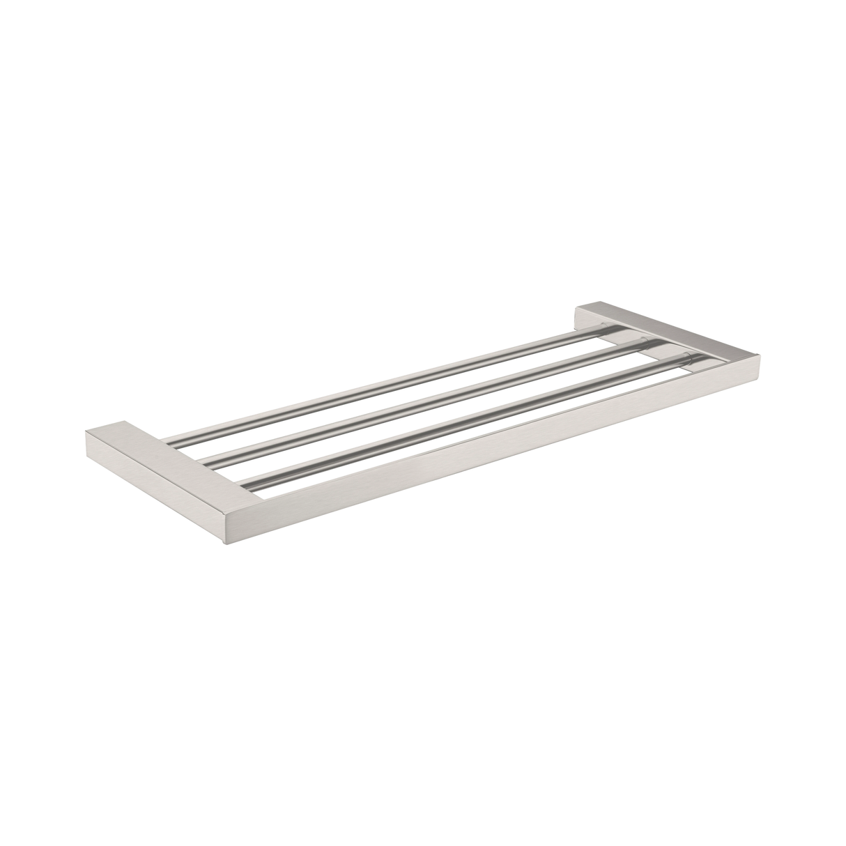 An image of Nero Tapware Celia Towel Rack Brushed Nickel