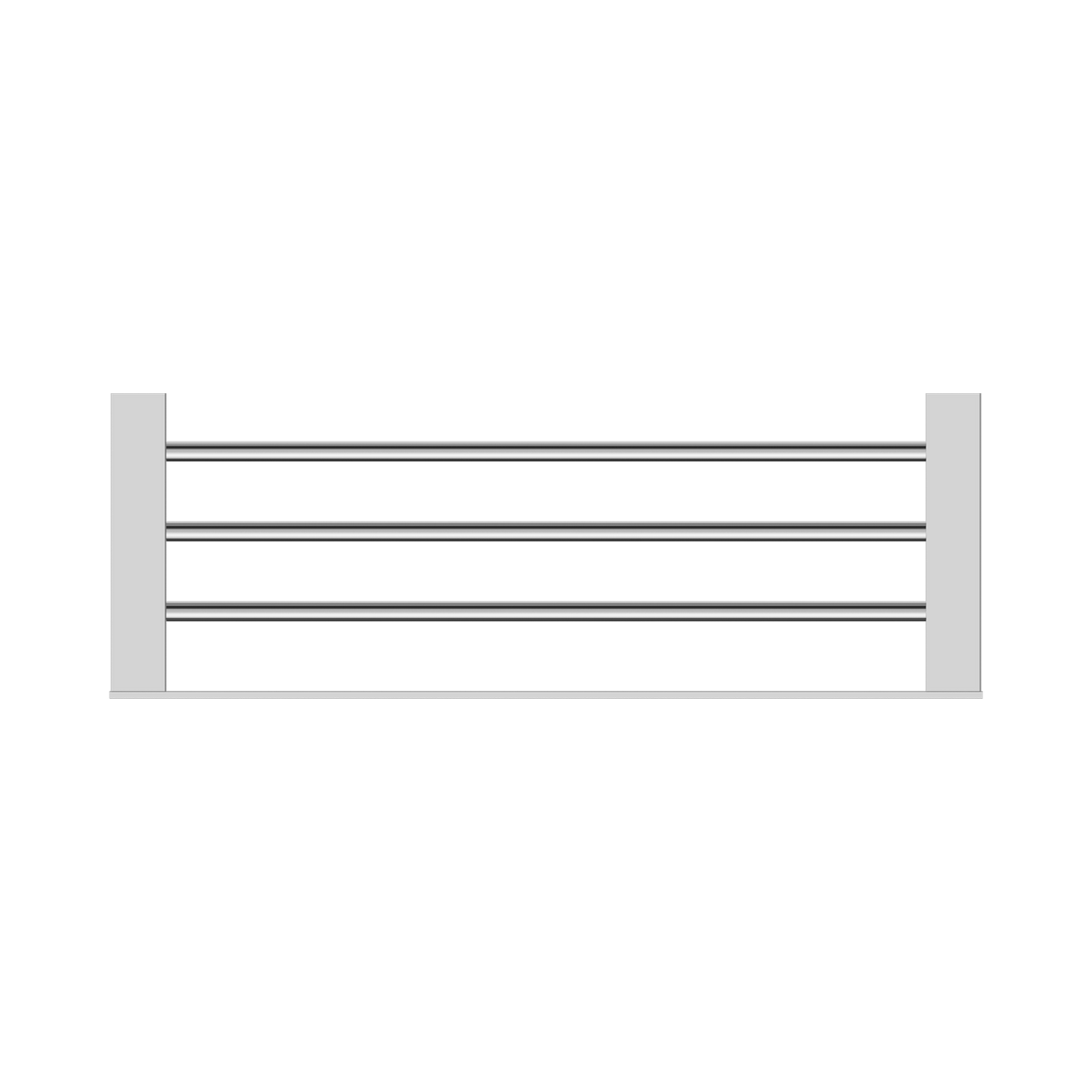 An image of Nero Tapware Celia Towel Rack Chrome