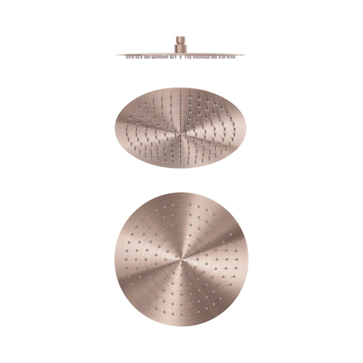 An image of Nero Tapware Zen SS316L 300mm Round Shower Head Brushed Bronze