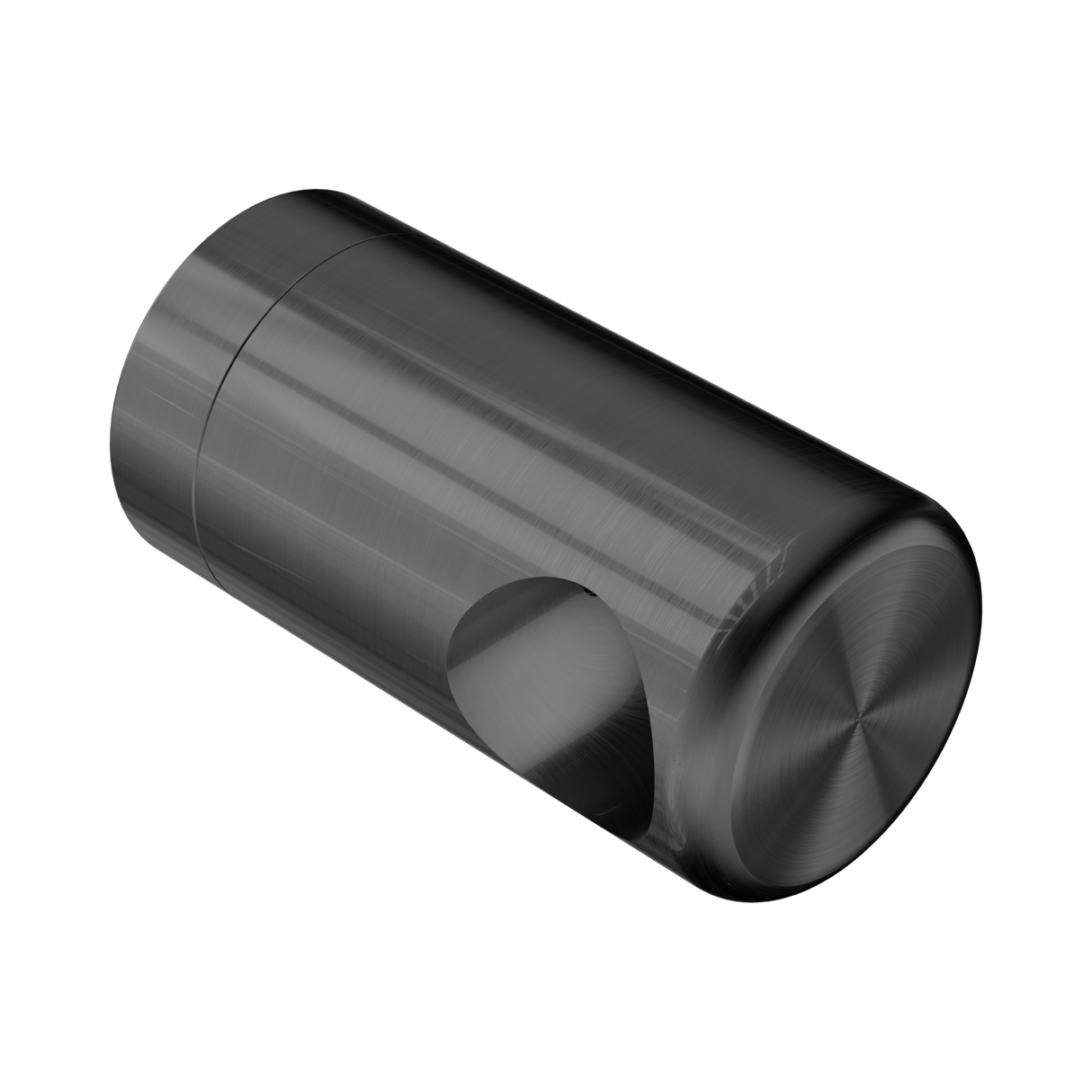 An image of Nero Tapware Mecca Care Make Your Own 25mm Grab Rail End Bracket Gun Metal