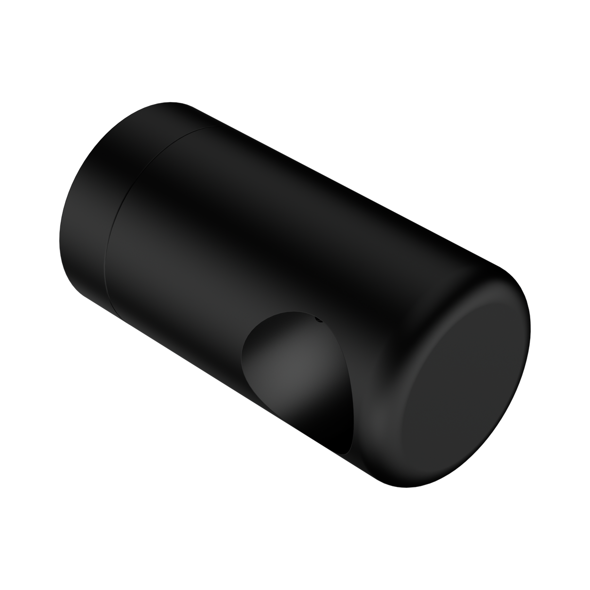 An image of Nero Tapware Mecca Care Make Your Own 25mm Grab Rail End Bracket Matte Black