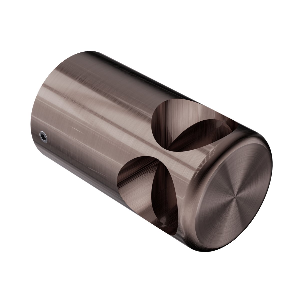 An image of Nero Tapware Mecca Care Make Your Own 32mm Grab Rail 90 Degree Bracket Brushed Bronze