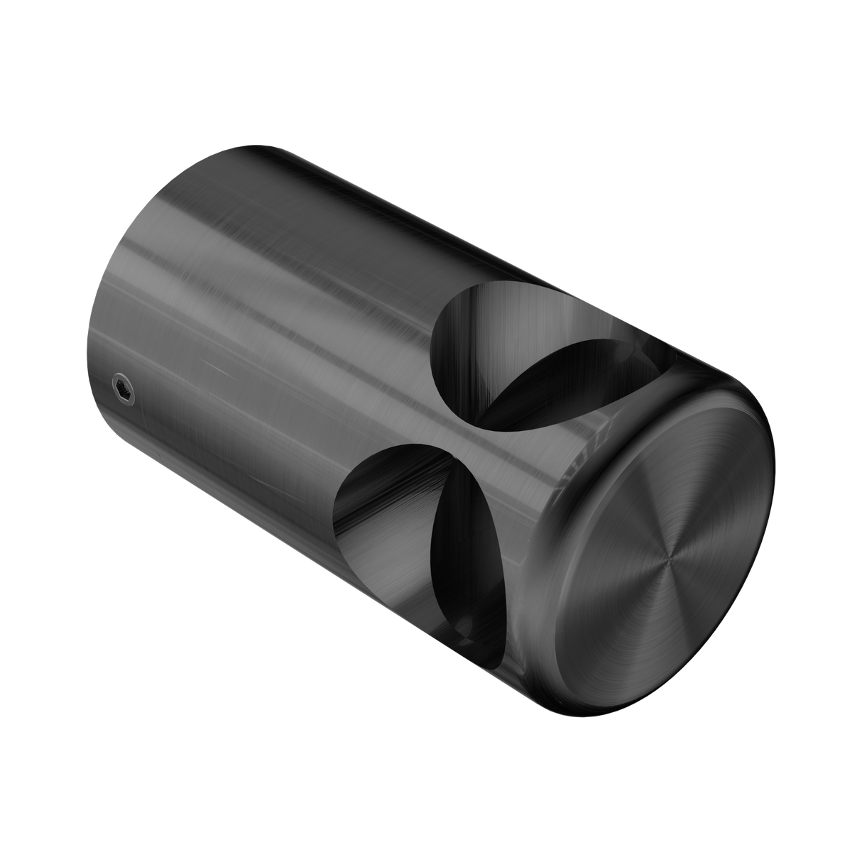 An image of Nero Tapware Mecca Care Make Your Own 32mm Grab Rail 90 Degree Bracket Gun Metal