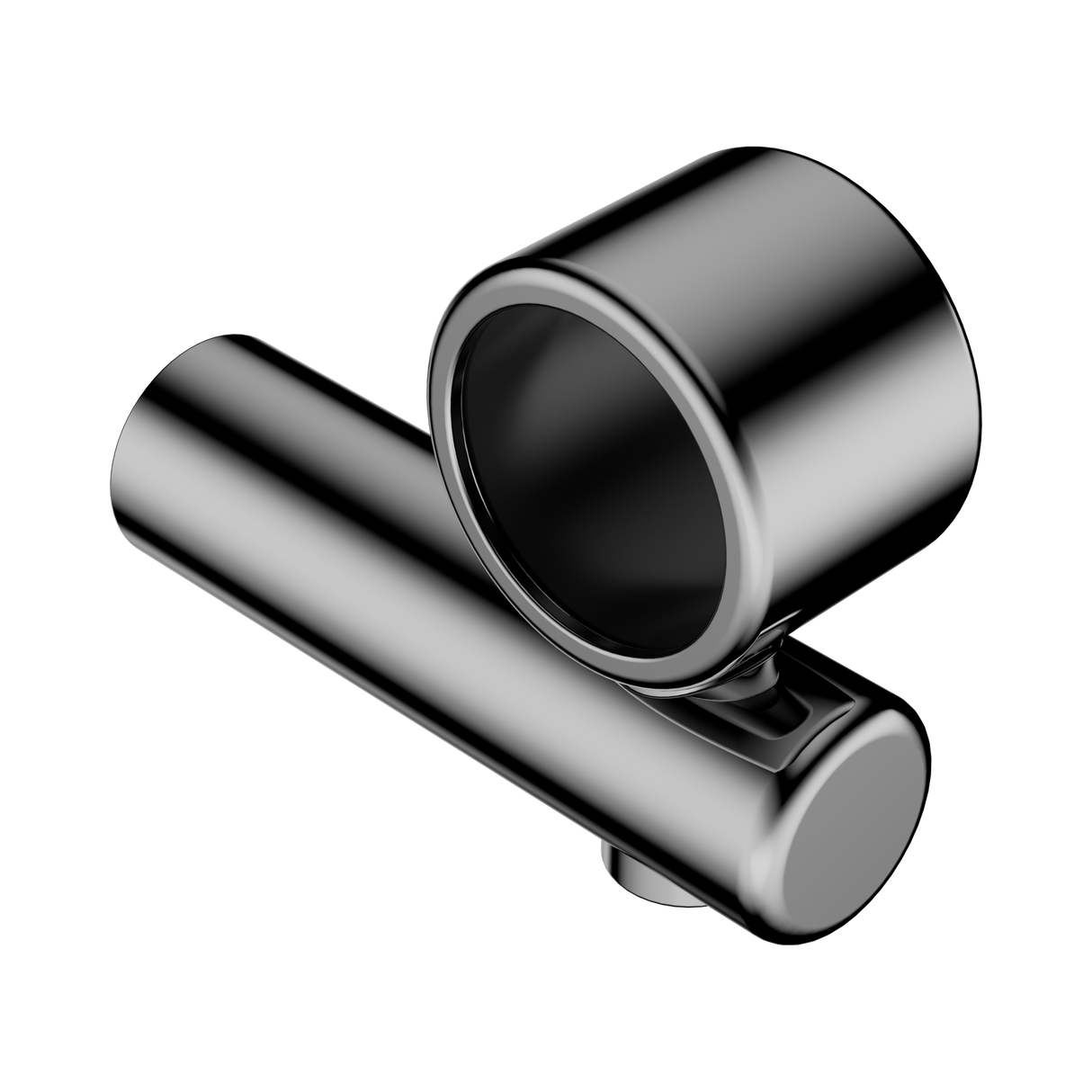 An image of Nero Tapware Mecca Care Make Your Own 32mm Hand Rail Undermount Mid Bracket Chrome