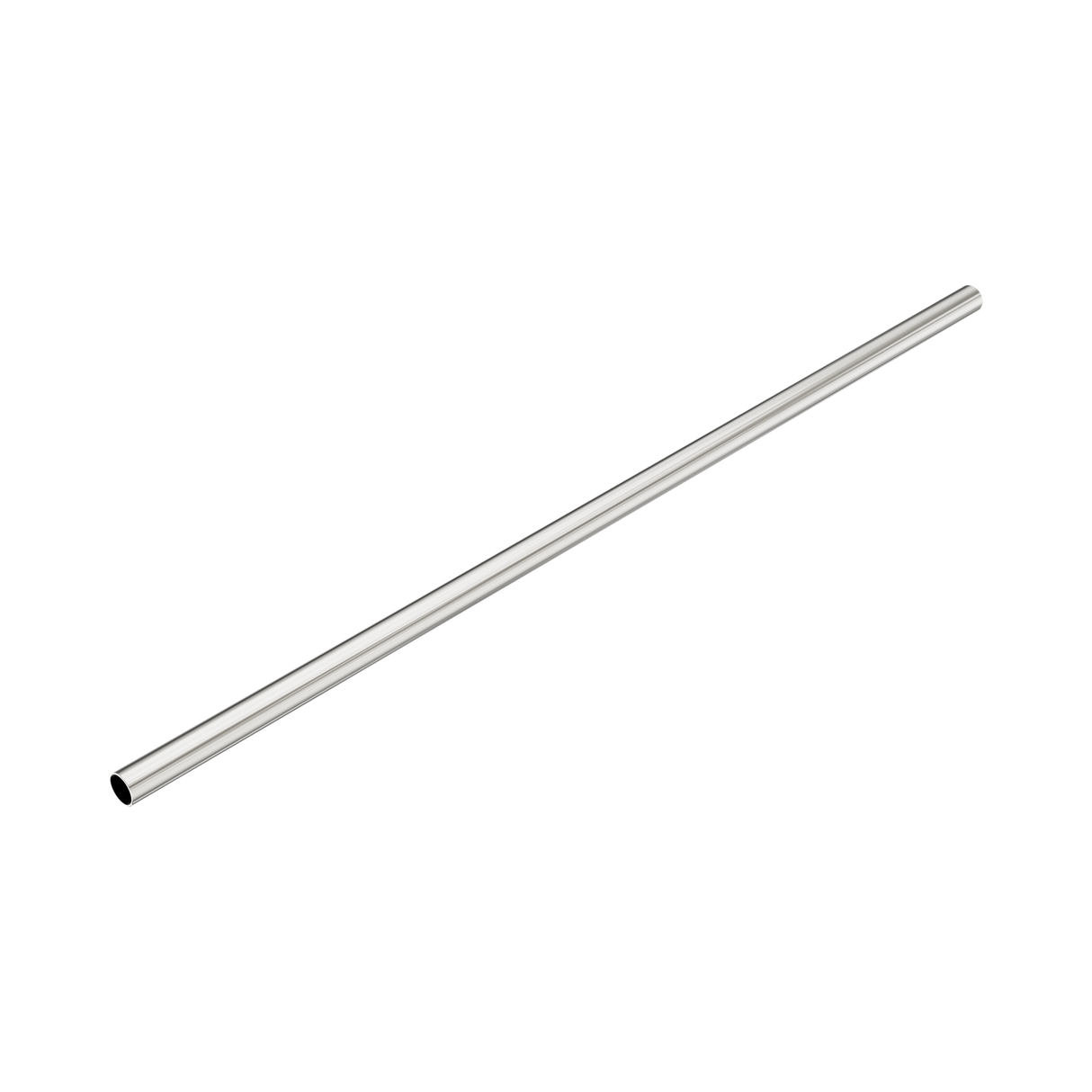 An image of Nero Tapware Mecca Care Make Your Own 32mm Diameter Grab or Hand Rail 1200mm Length Brushed Nickel