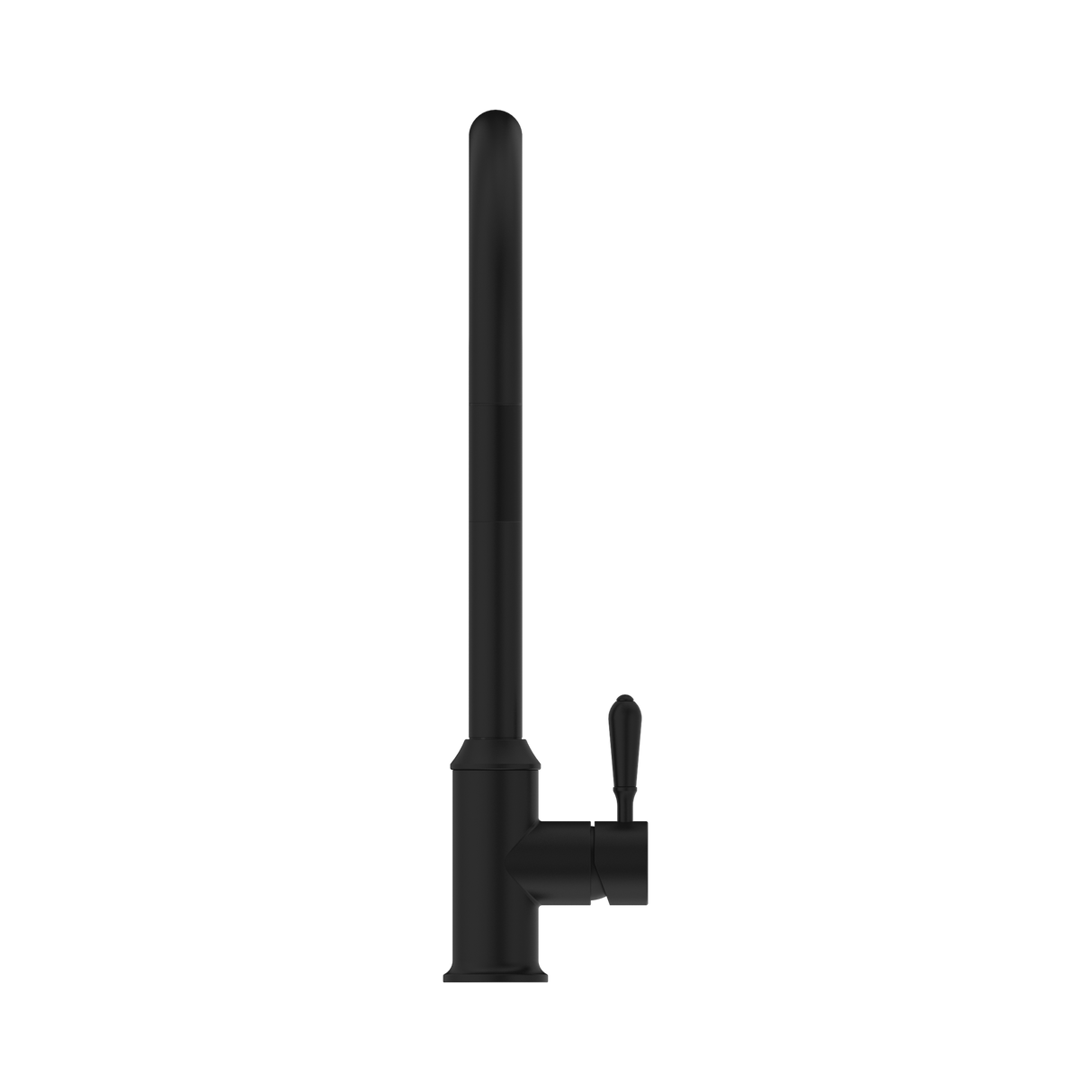 An image of Nero Tapware York Pull Out Sink Mixer With Vegie Spray Function With Metal Lever Matte Black