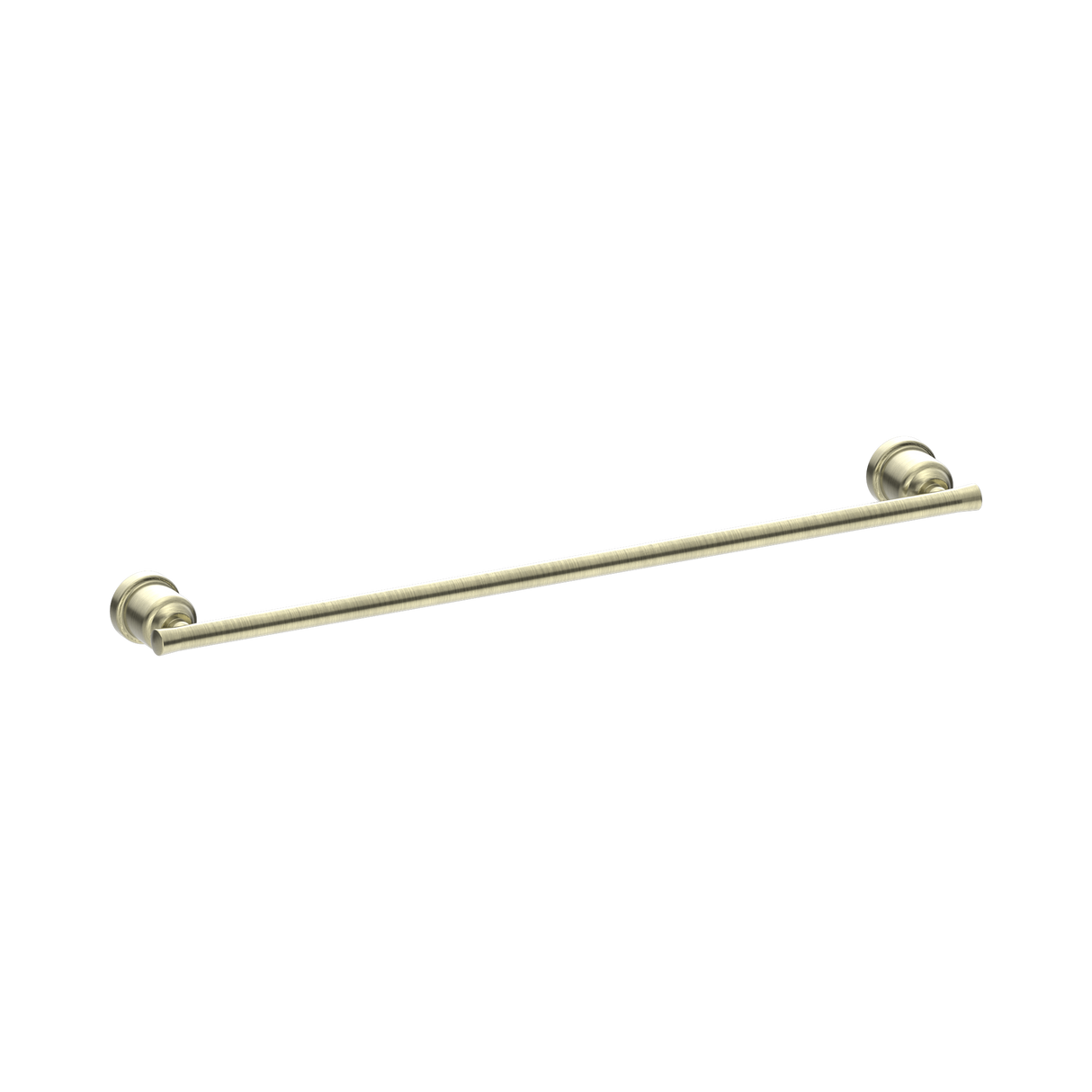 An image of Nero Tapware York Single Towel Rail 600mm Aged Brass